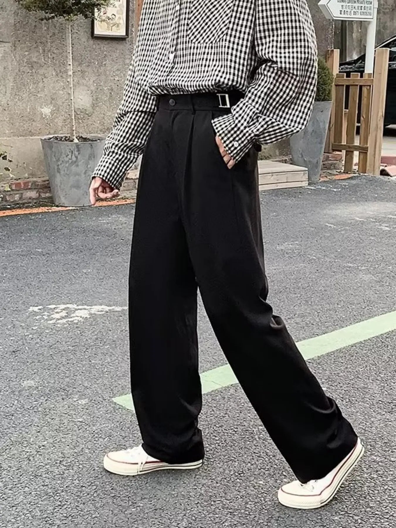Men's Full Size Pleated Wide Leg Pants Plus Size - PBNJ FASHIONS