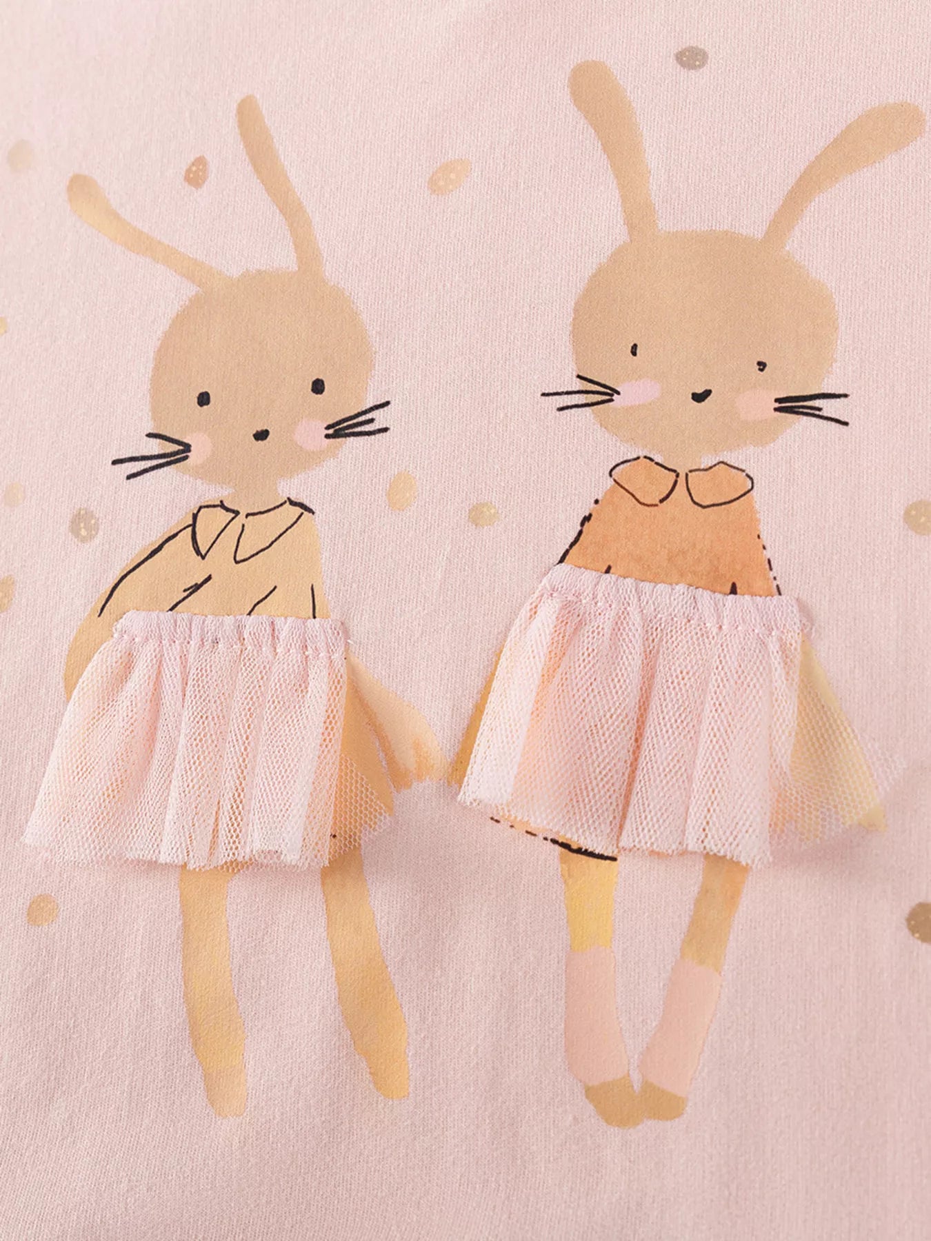 Children's Bunny Tulle Layered Dress - PBNJ FASHIONS