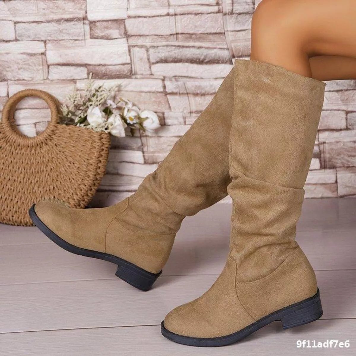 Round Toe Block Heels Boots - PBNJ FASHIONS