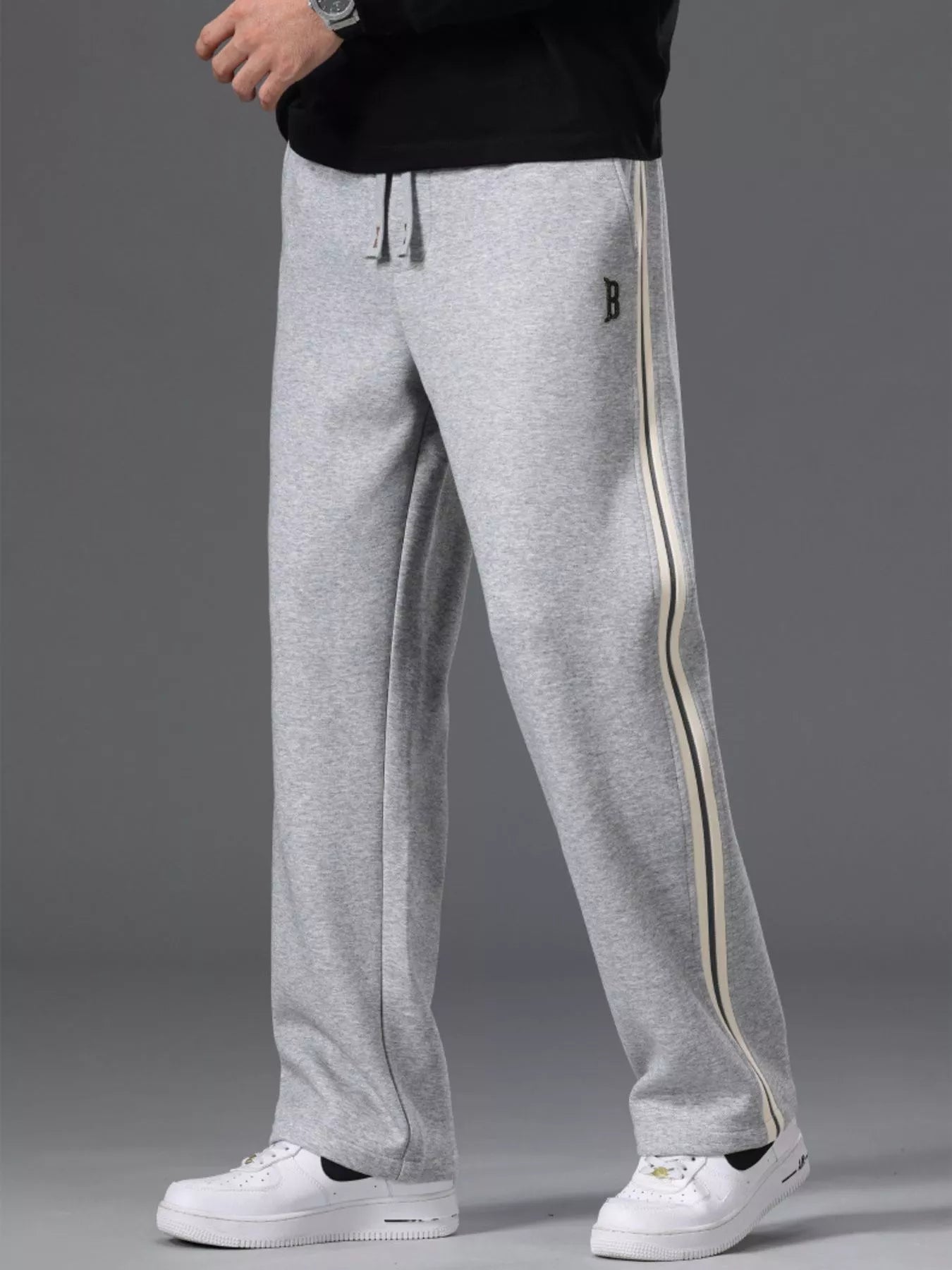 Men's Side Striped Casual Drawstring Pants - PBNJ FASHIONS