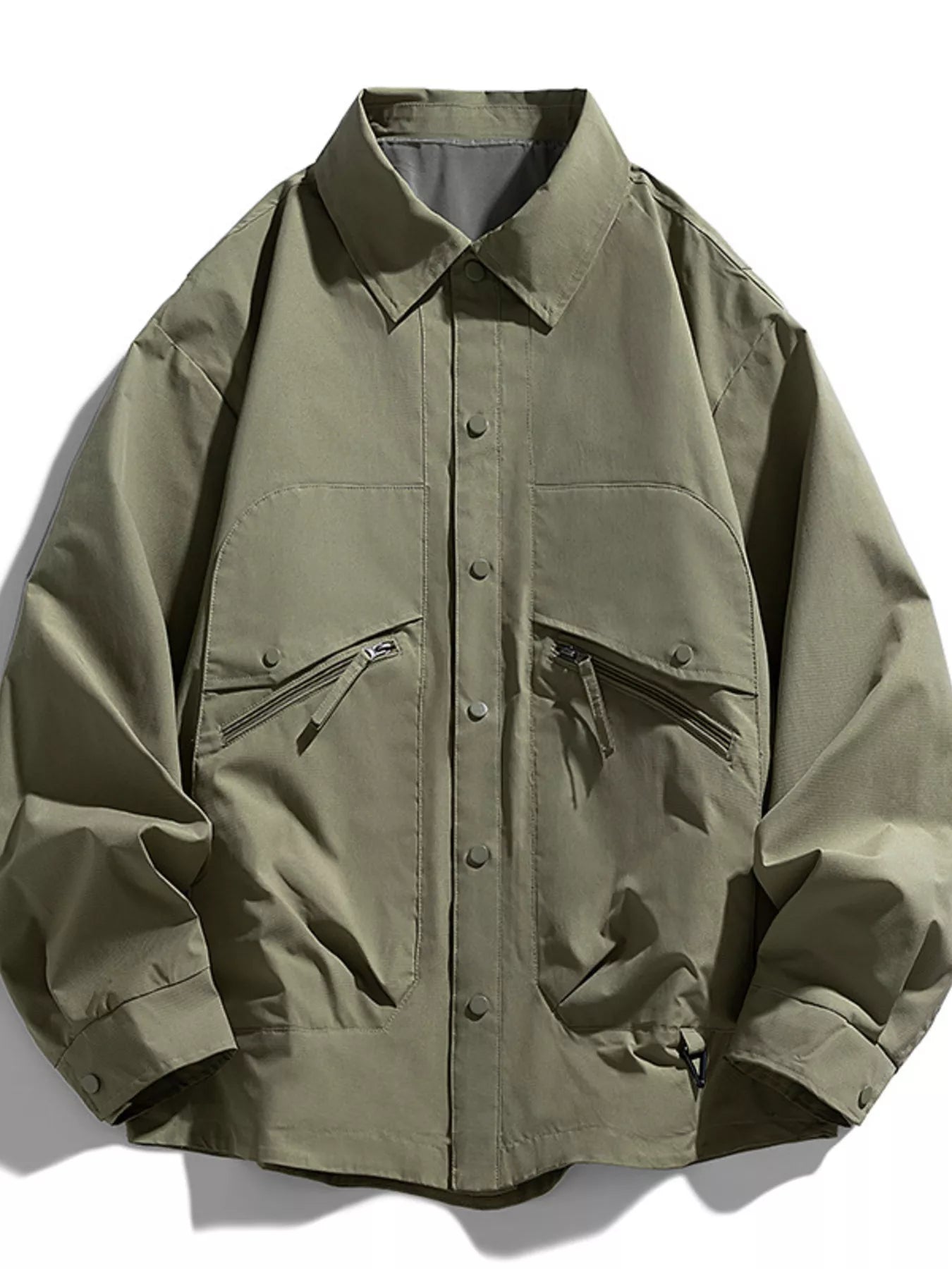 Men's Plus Size Casual Snap - Down Jacket - PBNJ FASHIONS