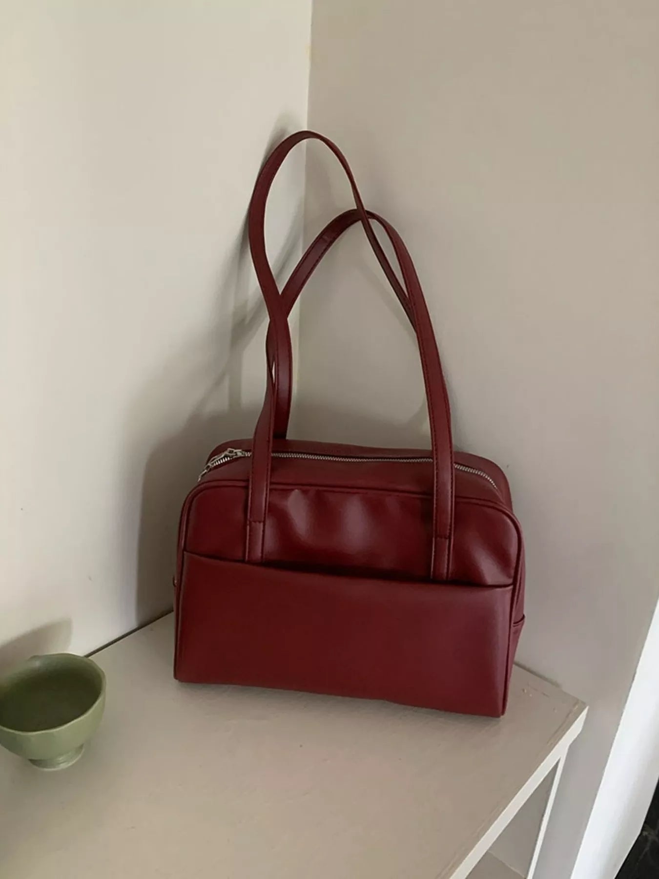 Classic Style Faux Leather Tote Bag - PBNJ FASHIONS