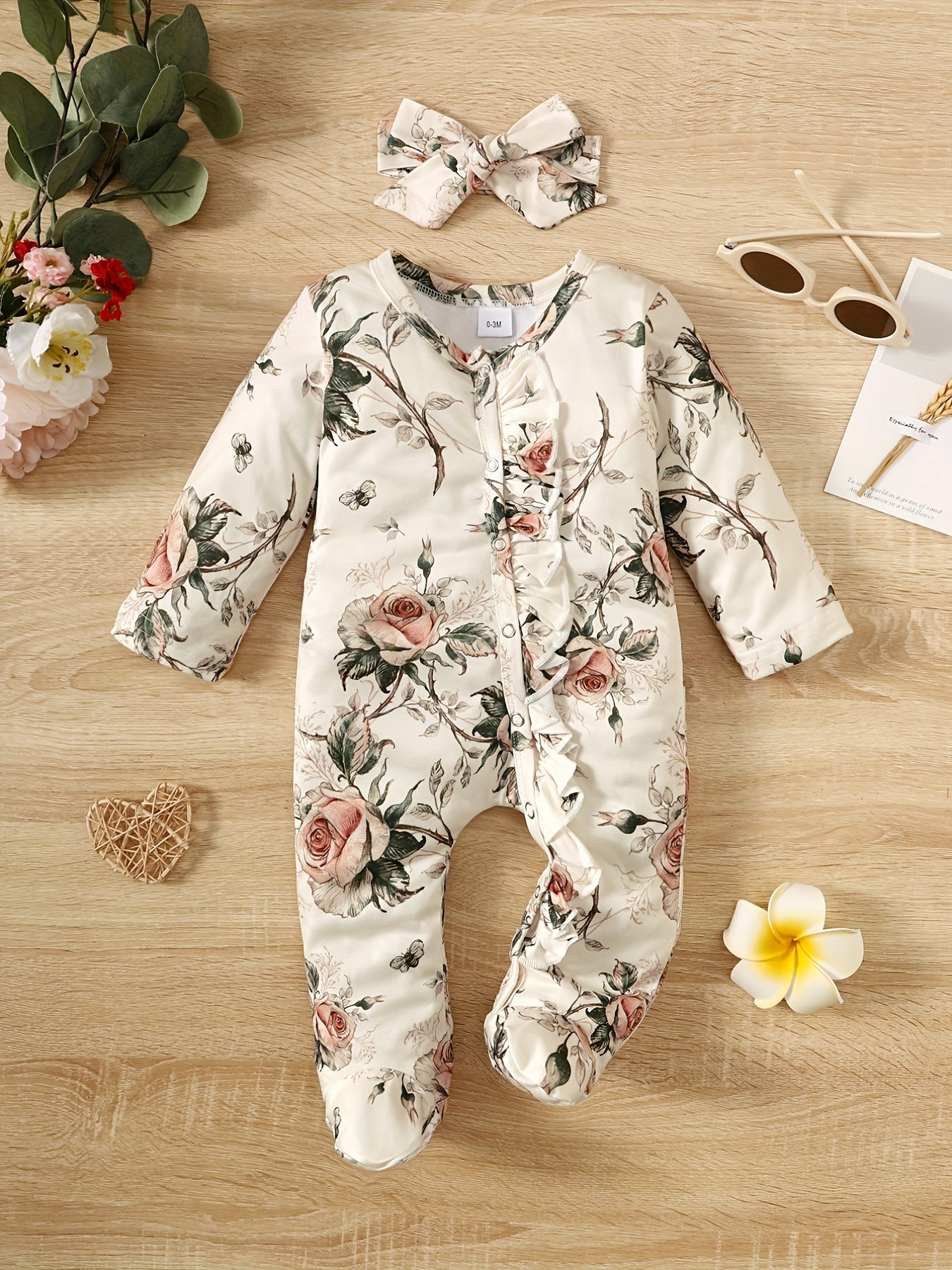 Infant And Young Children'S Casual One-Piece Crawling Clothes for Baby Girls with Covered Feet. There Are Many Patterns And 10 Colors to Choose From, for Outdoor