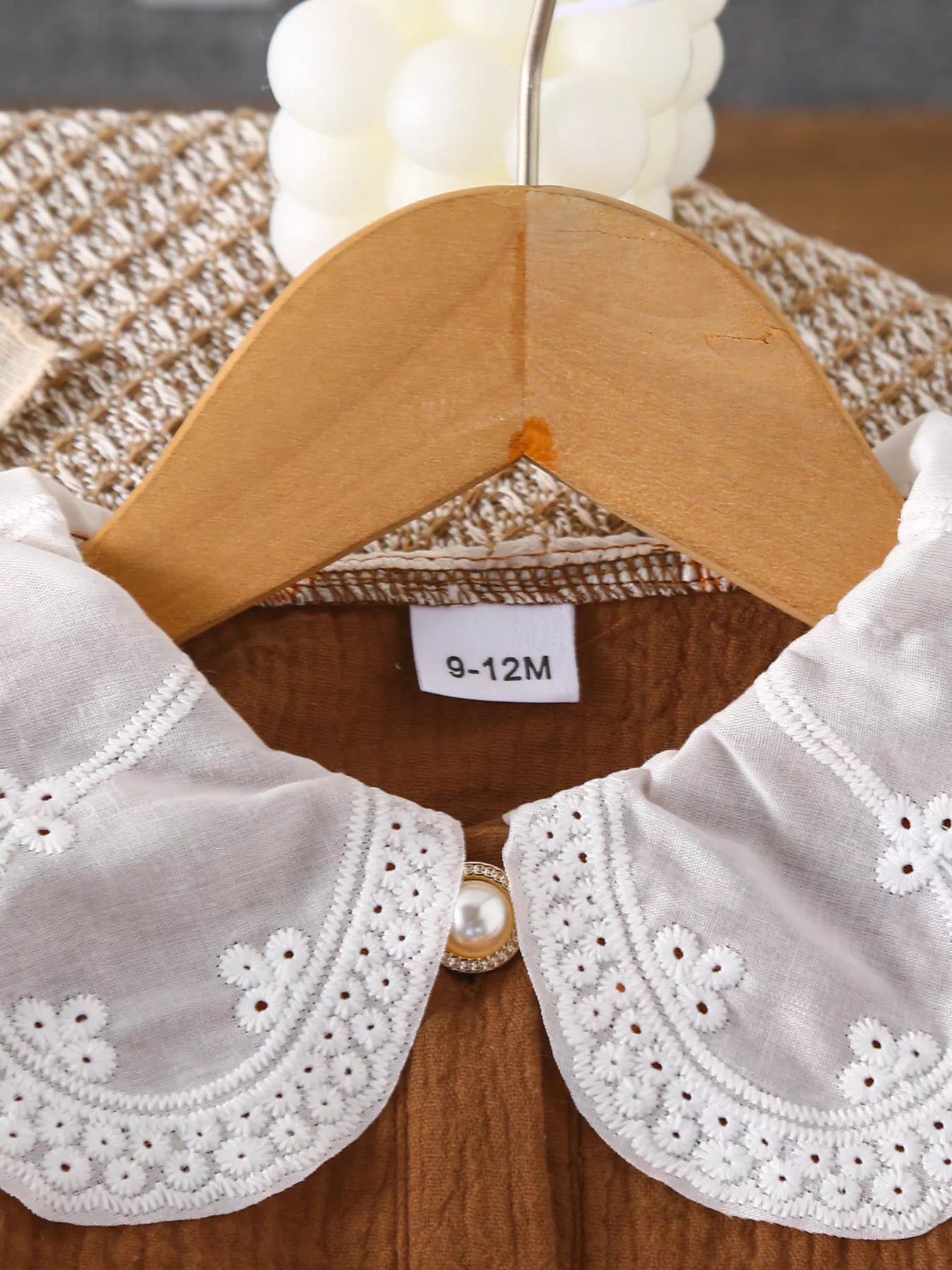 Children's Ruffle Trim Bow Decor Baby Set - PBNJ FASHIONS
