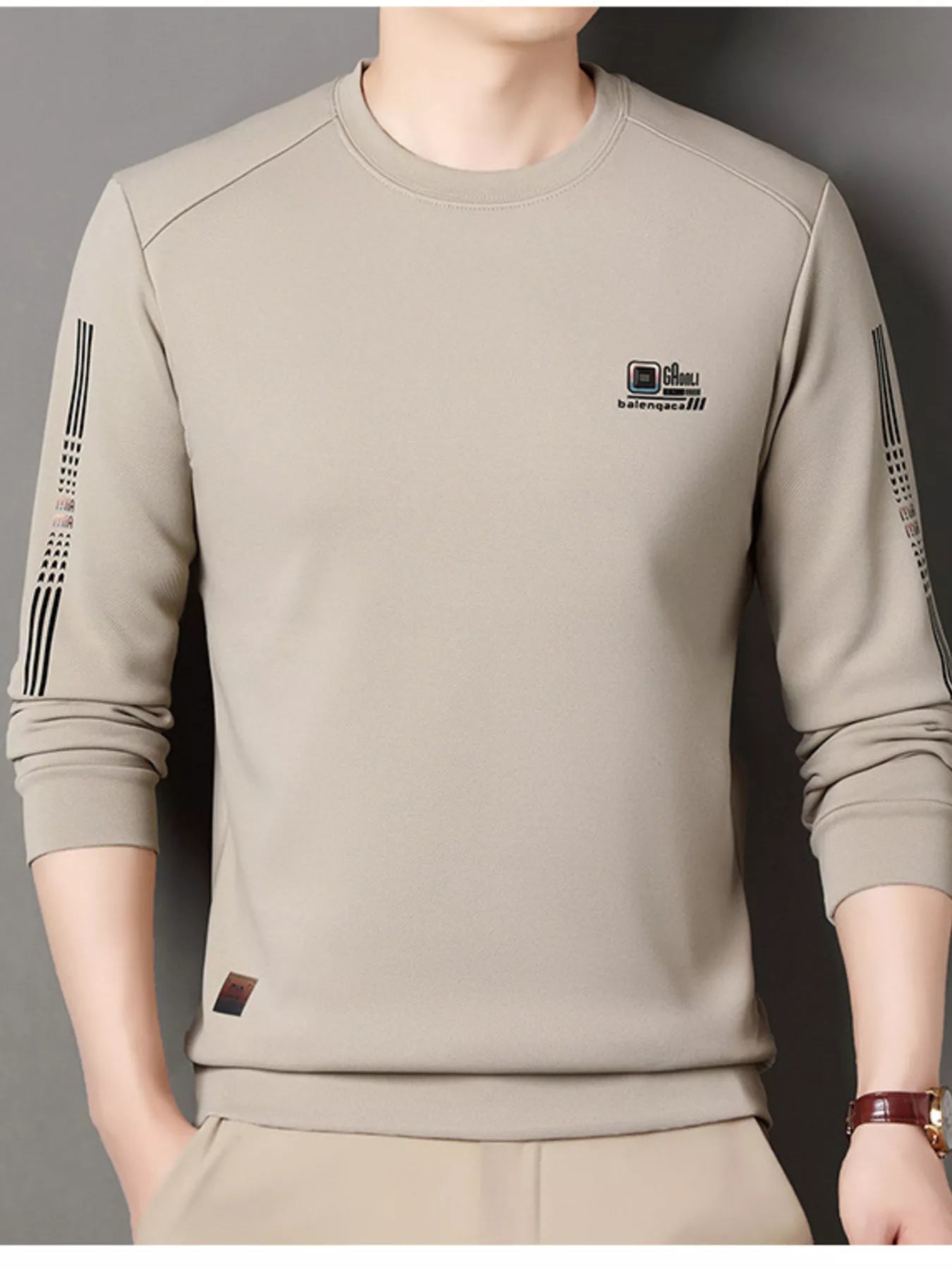 Men's Plus Size Casual Long Sleeve T-Shirt - PBNJ FASHIONS