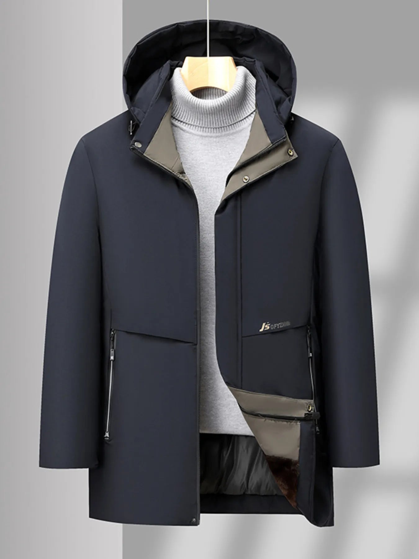 Men's Plus Size Thermal Lining Hooded Winter Coat - PBNJ FASHIONS