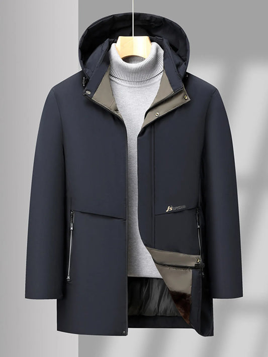 Men's Plus Size Thermal Lining Hooded Winter Coat - PBNJ FASHIONS