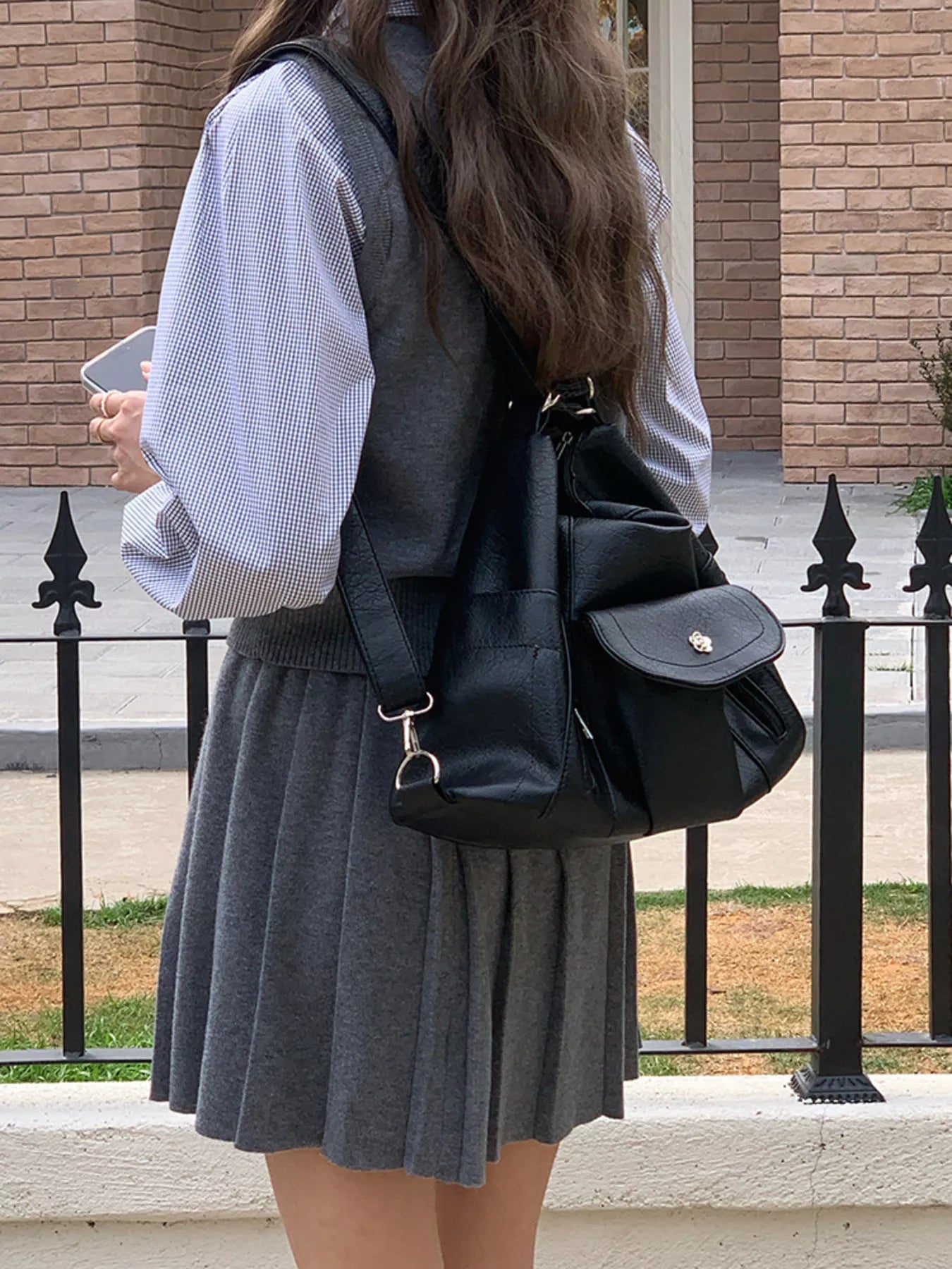 Multiple Pockets Adjustable Strap Shoulder Bag - PBNJ FASHIONS