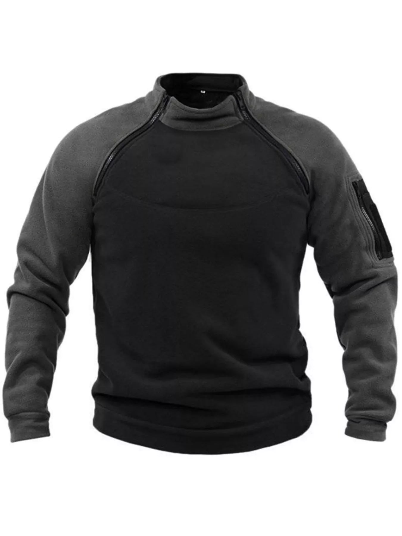 Men's Full Size Long Sleeve Fleece Sweatshirt Plus Size - PBNJ FASHIONS