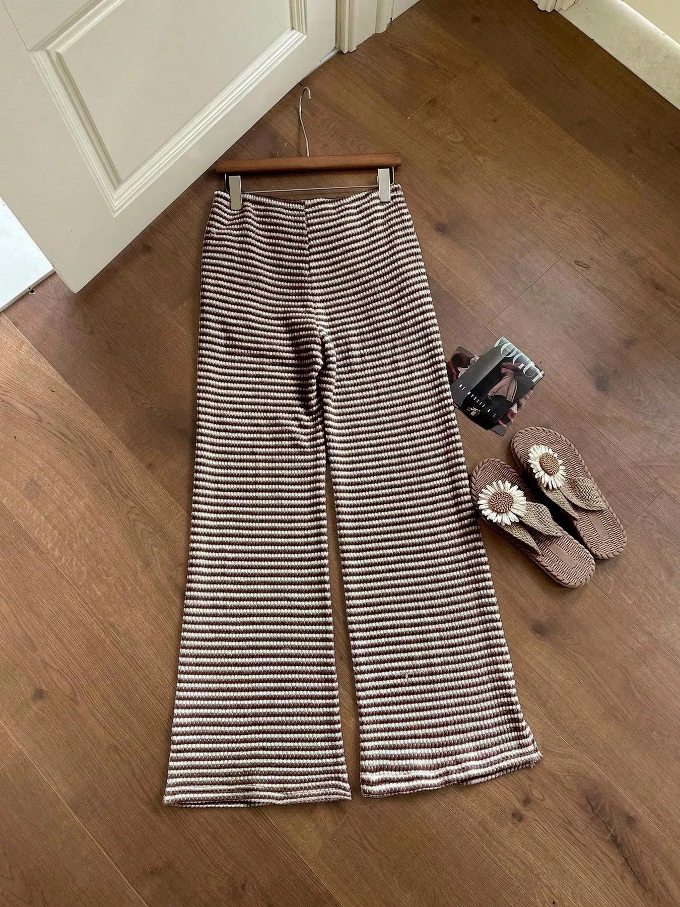 Wide Leg Pants: Comfort & Style in One Package - Apricot-S- - PBNJ FASHIONS