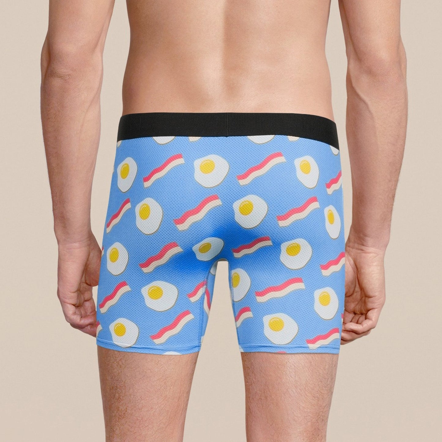 Men's Bacon and Eggs Boxer Brief Underwear-2