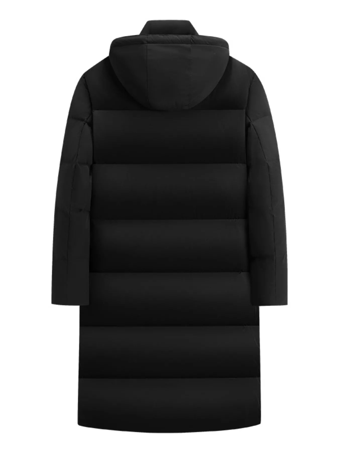 Men's Full Size Longline Hooded Down Coat Plus Size - PBNJ FASHIONS