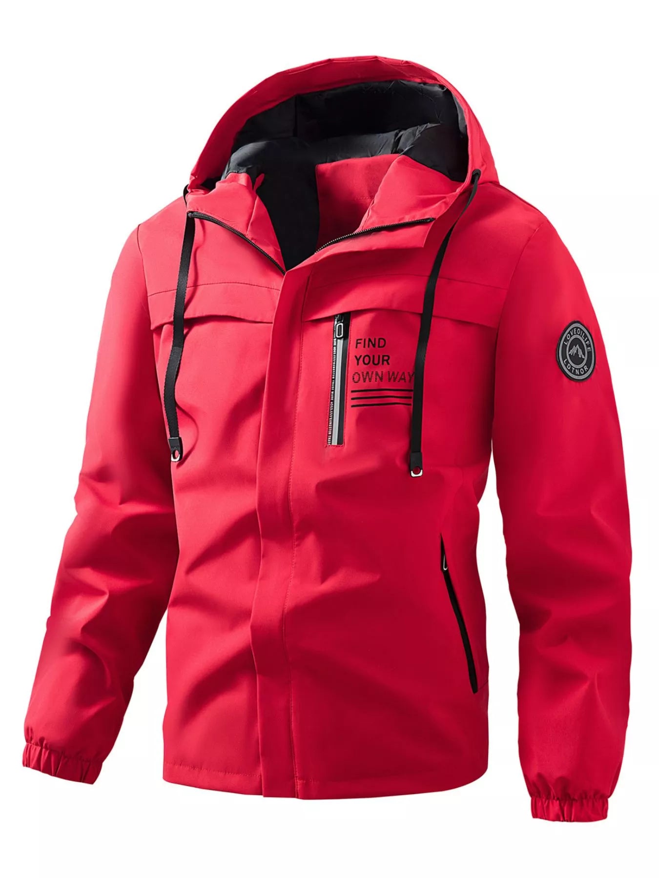 Men's Plus Size Hooded Outdoor Windproof Jacket - PBNJ FASHIONS