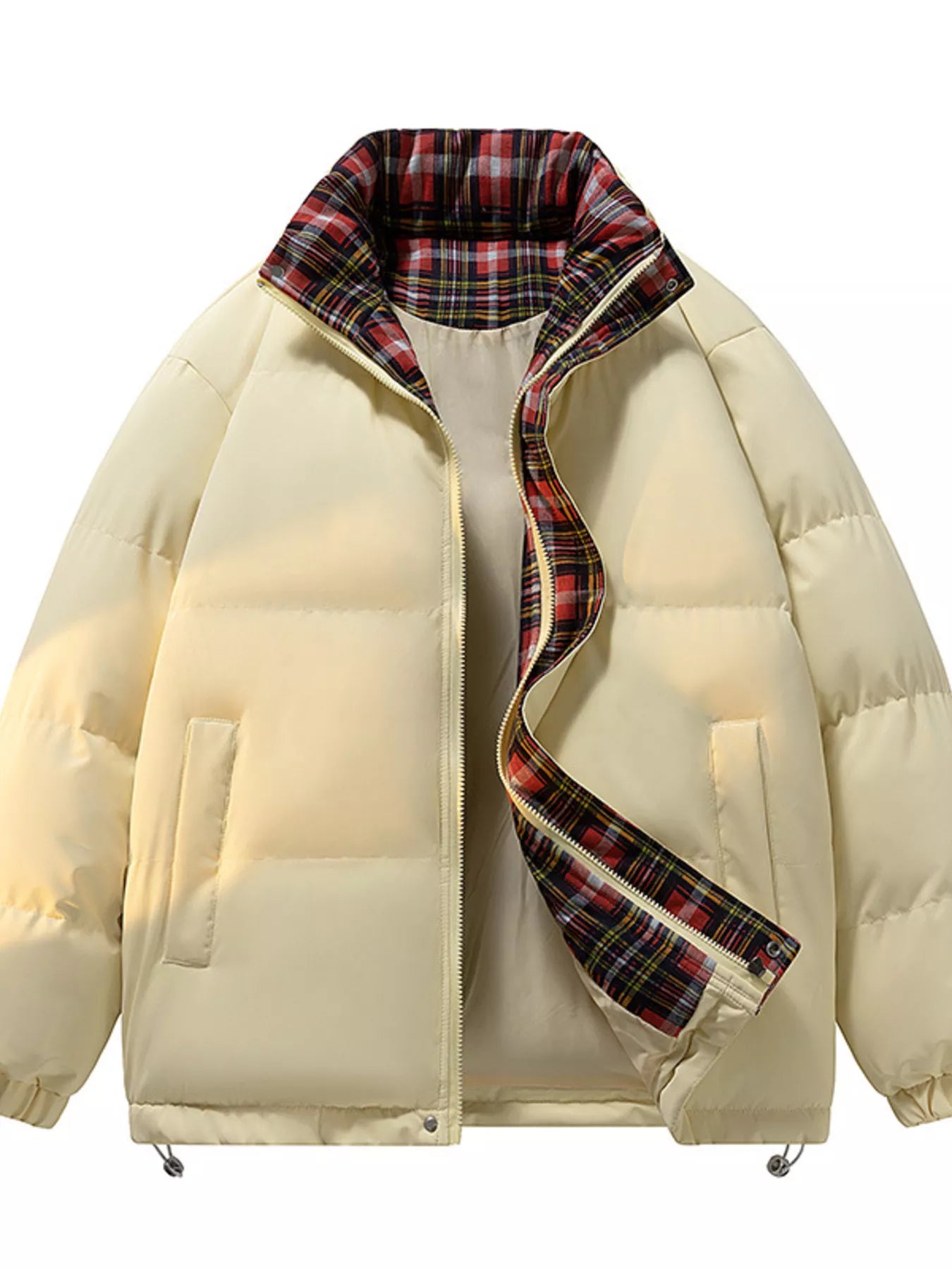 Men's Full Size Zip Up Padded Winter Coat Plus Size - PBNJ FASHIONS