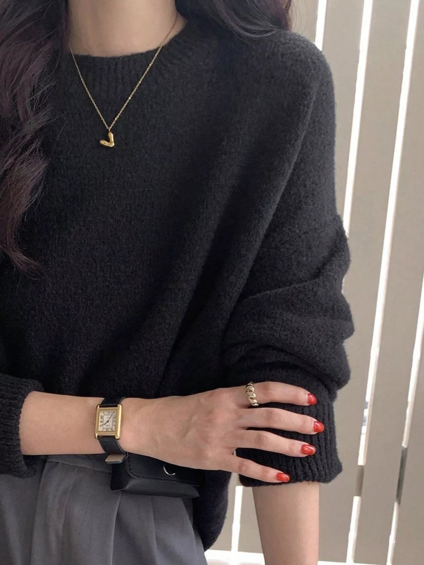 Full Size Cozy Knit Round Neck Oversized Sweater Plus Size - PBNJ FASHIONS