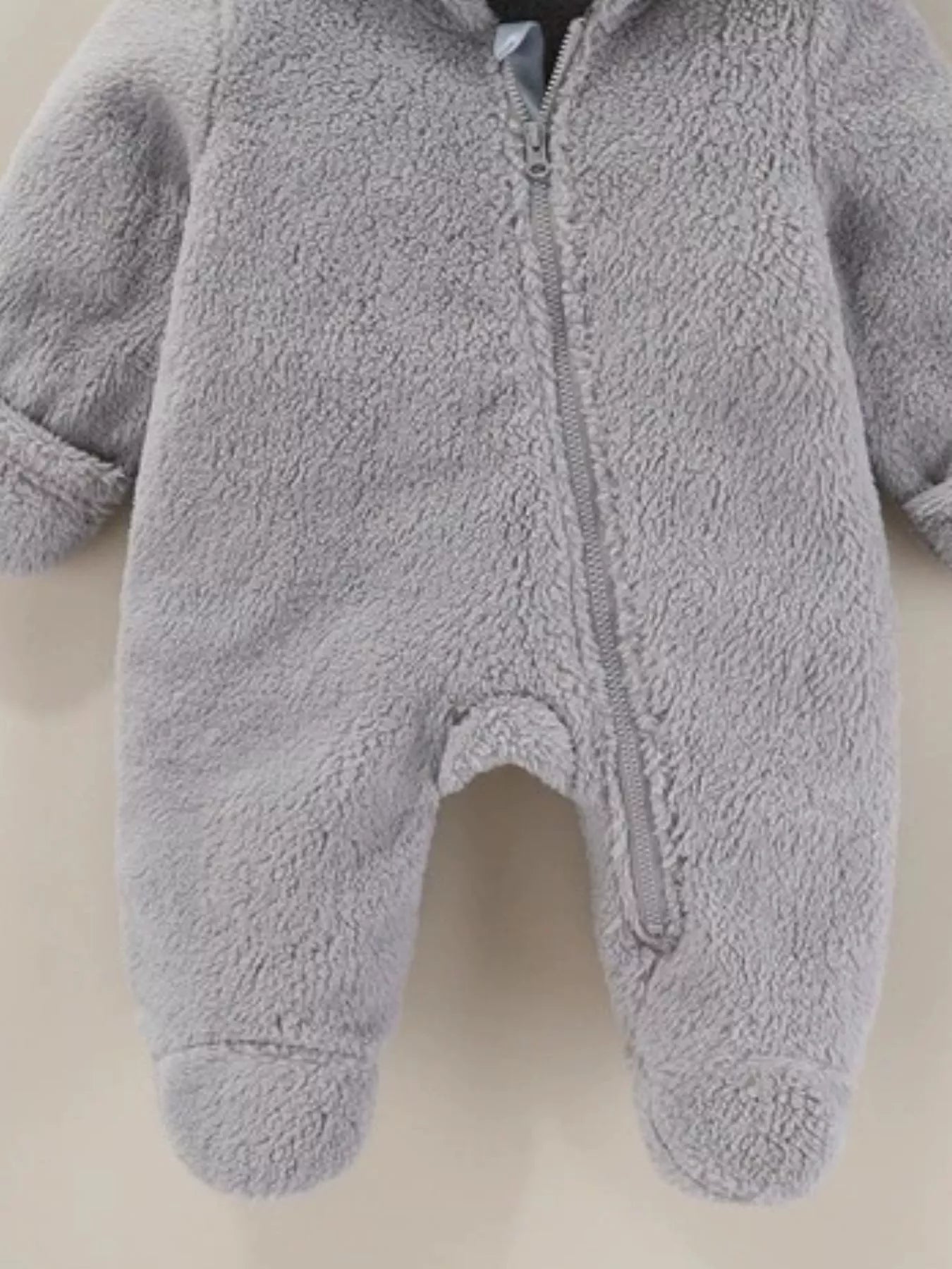 Children's Cozy Bear Hooded Fleece One - Piece - PBNJ FASHIONS