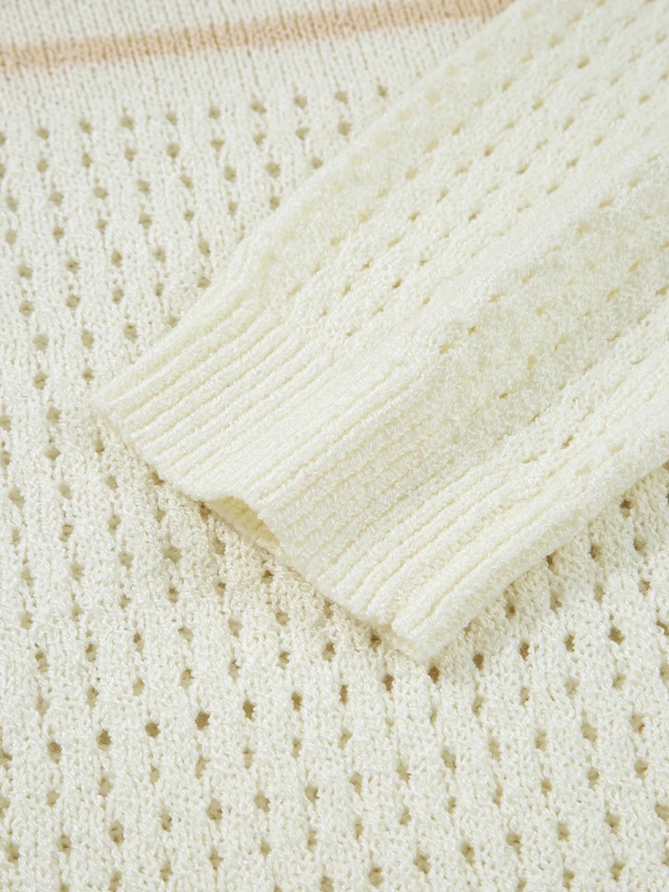 BEACH Hollow Out Knitted Lightweight Dolman Sweater - PBNJ FASHIONS