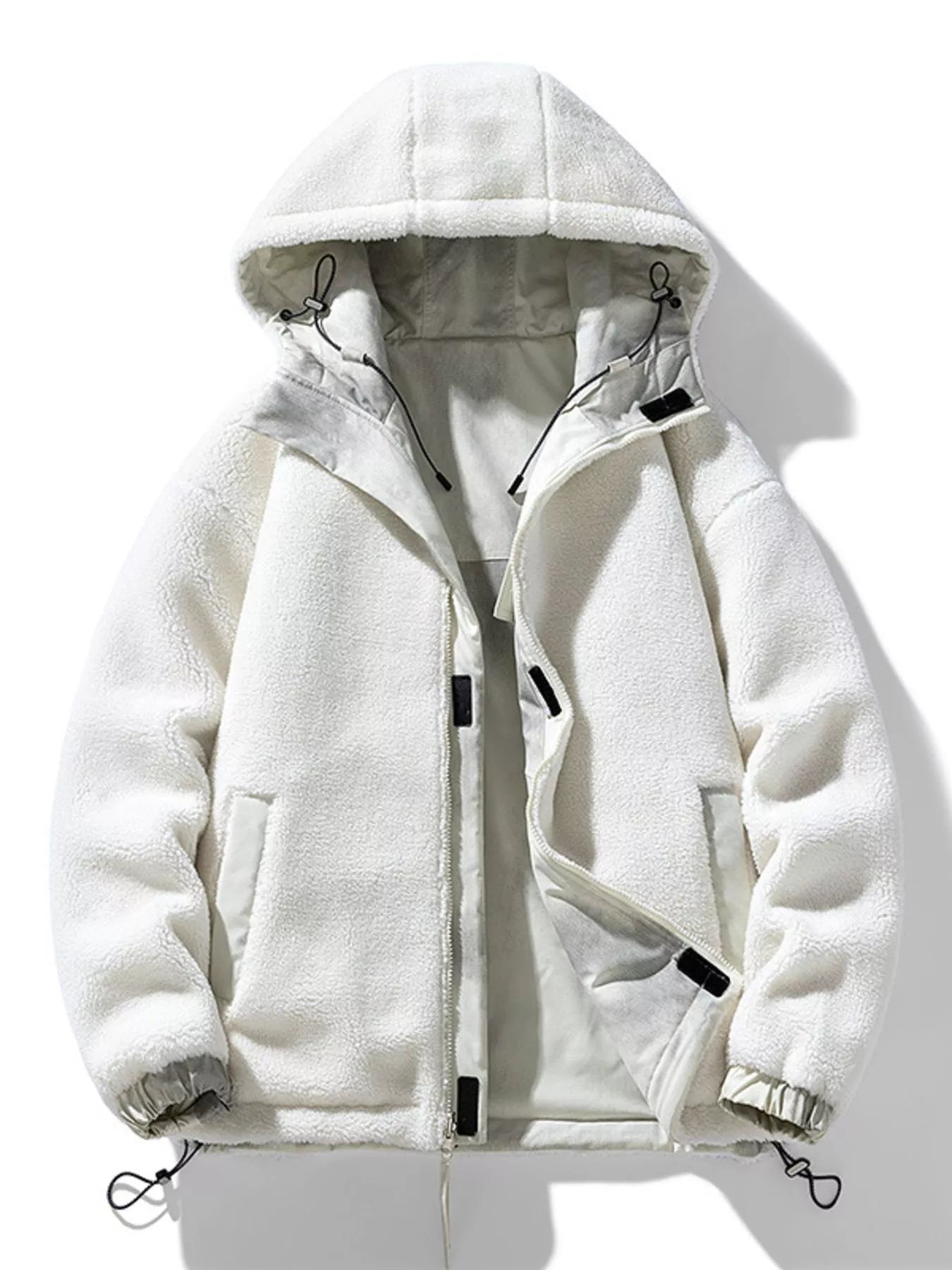 Men's Full Size Hooded Fleece Lined Windproof Jacket Plus Size - PBNJ FASHIONS