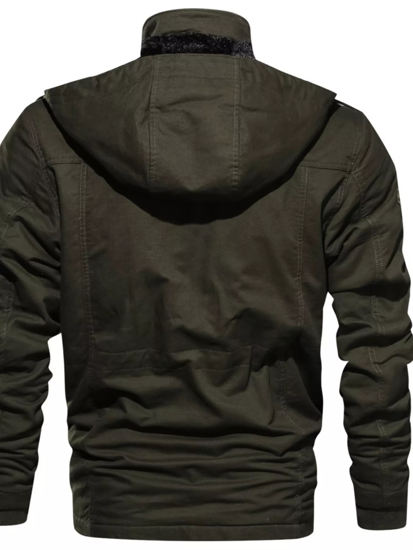 Men's Plus Size Fleece Lined Zip Up Jacket - PBNJ FASHIONS