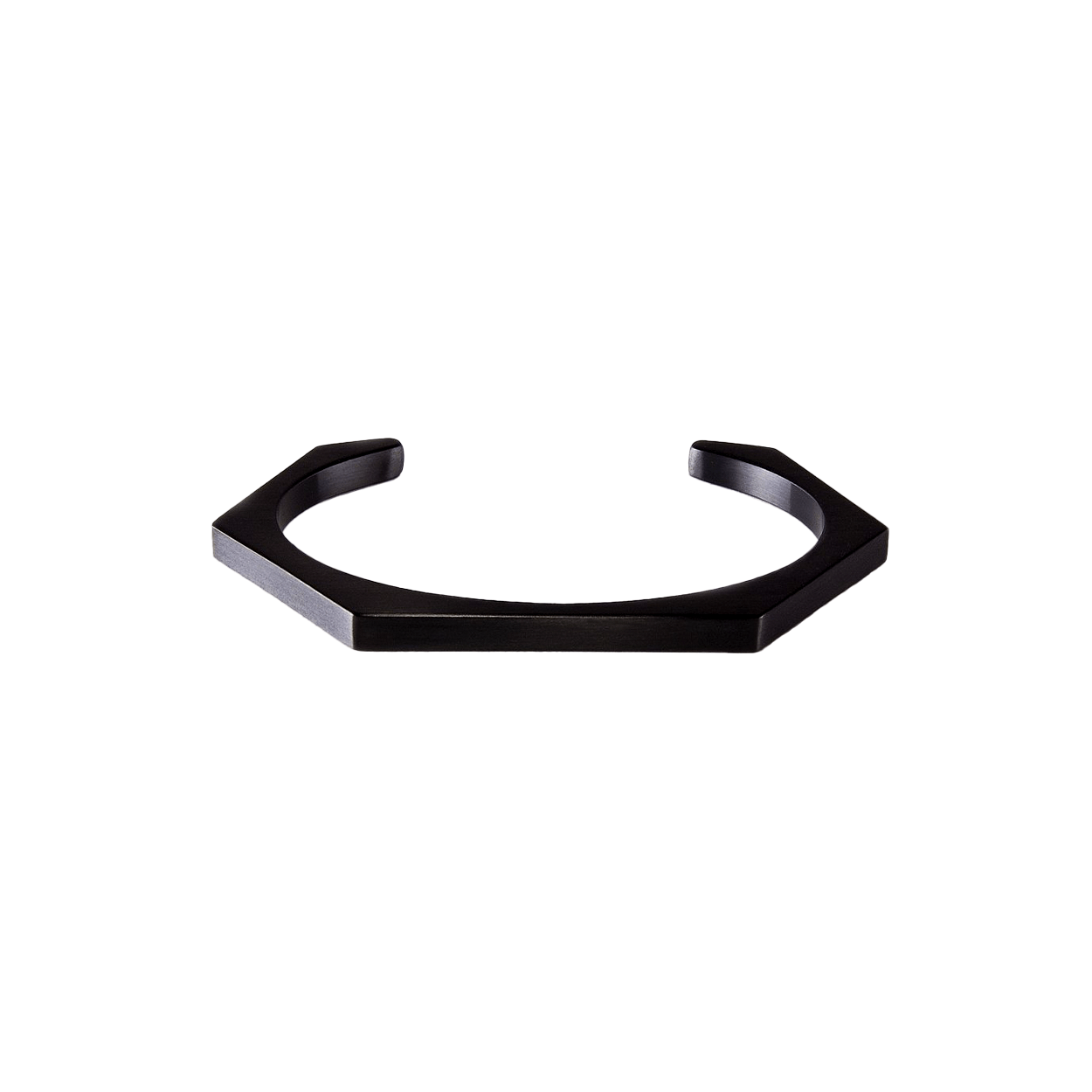 BG007B B.Tiff Black Edge Hexagon Bangle Bracelet - PBNJ FASHIONS