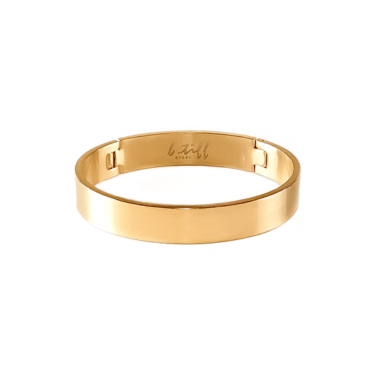 BG1200G B.Tiff Simplicity Matte Gold Bangle Bracelet - PBNJ FASHIONS