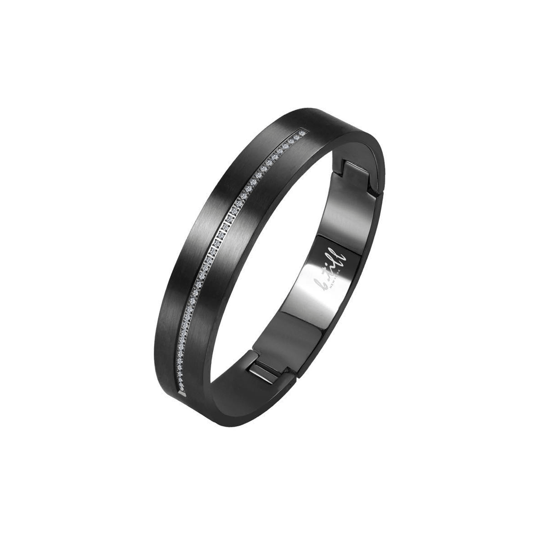 BG1212B B.Tiff Black Eternity 38 Bangle Bracelet - PBNJ FASHIONS