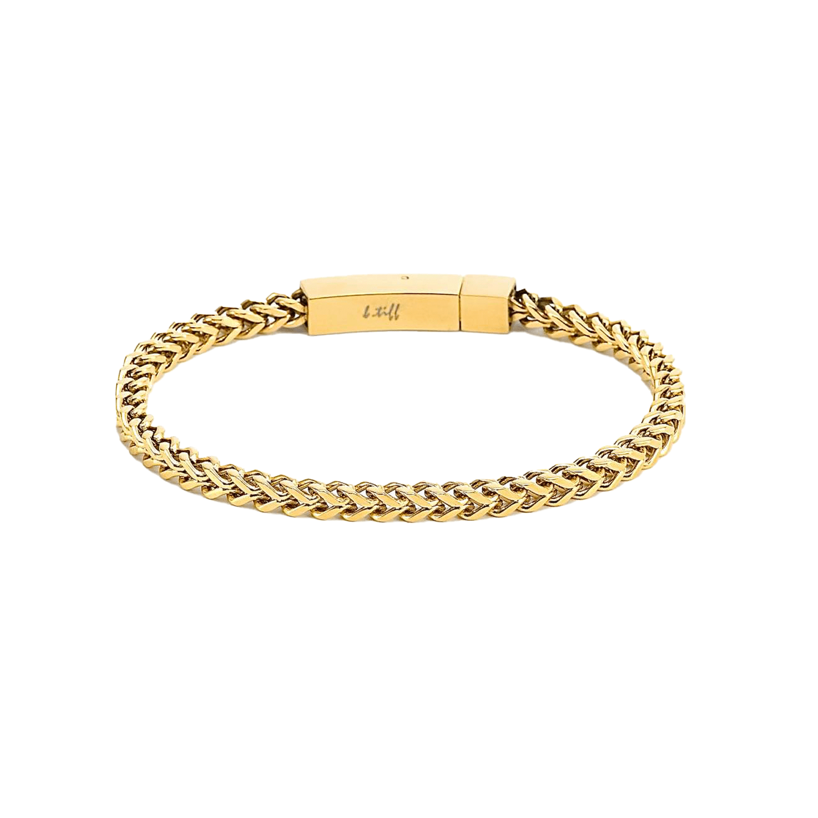 BG140G B.Tiff Gold Franco Link Bracelet - PBNJ FASHIONS
