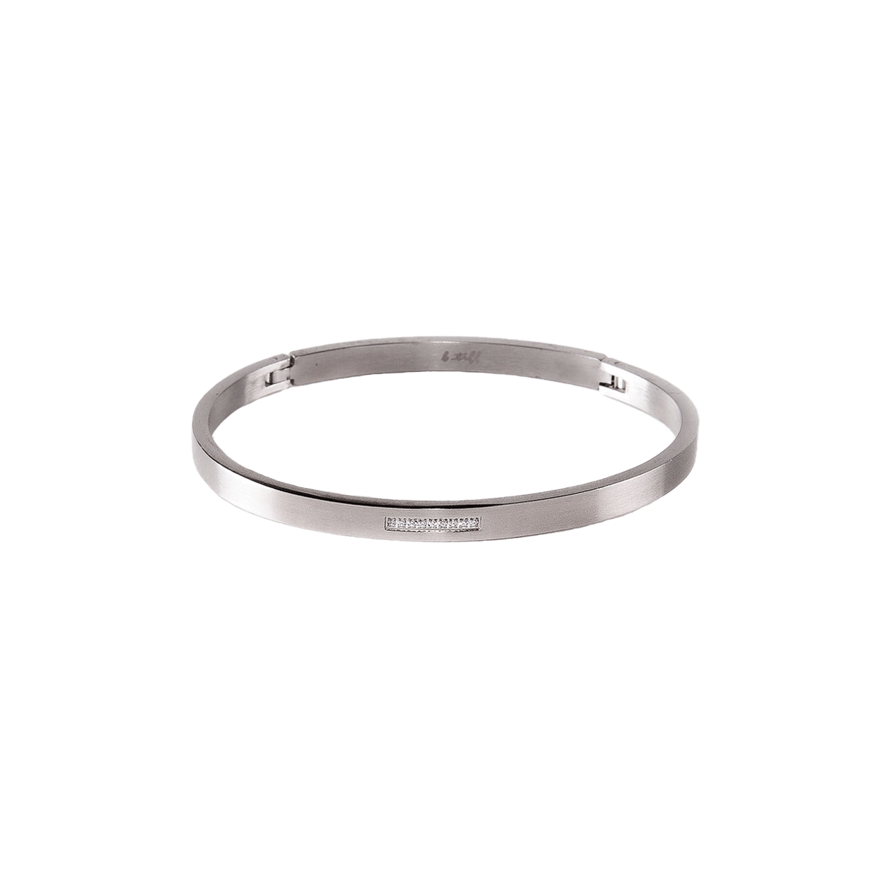 BG309W B.Tiff 9 - Stone Pave Bangle Bracelet - PBNJ FASHIONS