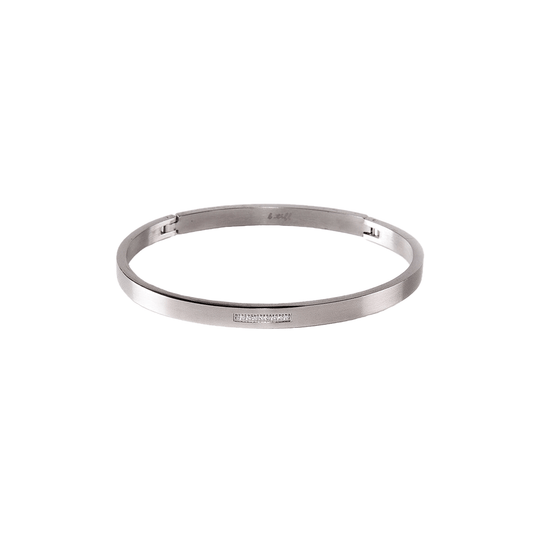 BG309W B.Tiff 9 - Stone Pave Bangle Bracelet - PBNJ FASHIONS