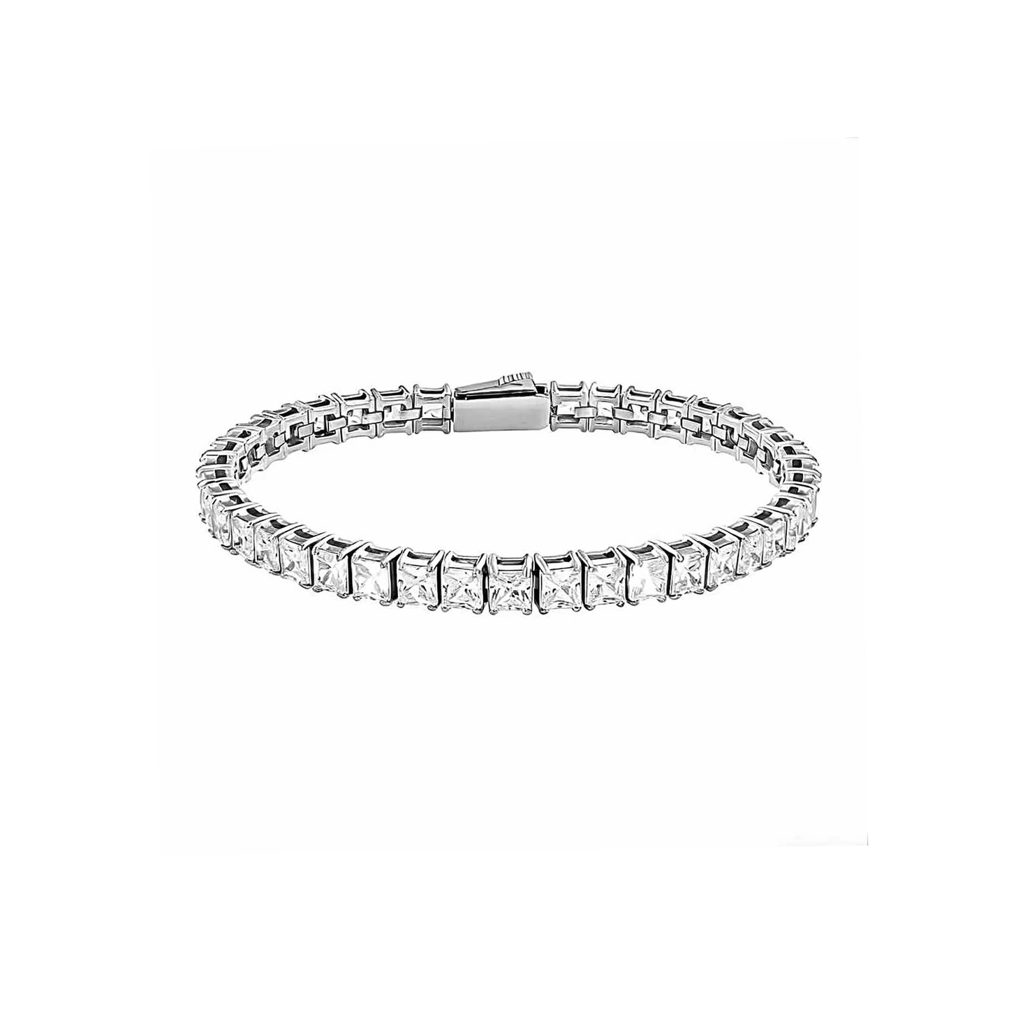 BG404W B.Tiff Princess Cut Tennis Bracelet - PBNJ FASHIONS