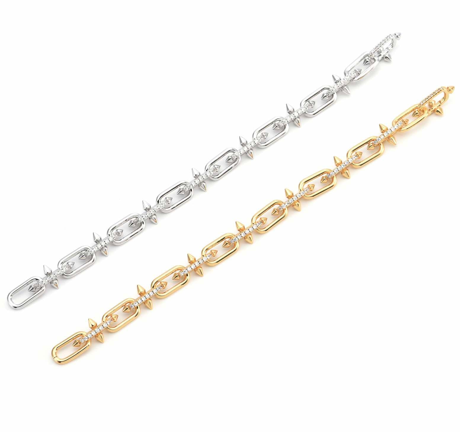 BG515G B.Tiff Gold Talon Chain Bracelet - PBNJ FASHIONS