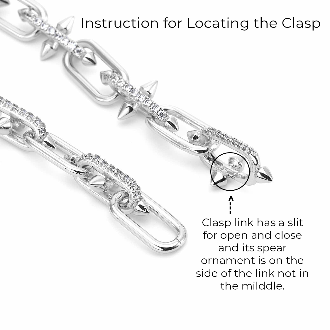 BG515W B.Tiff Talon Chain Bracelet - PBNJ FASHIONS