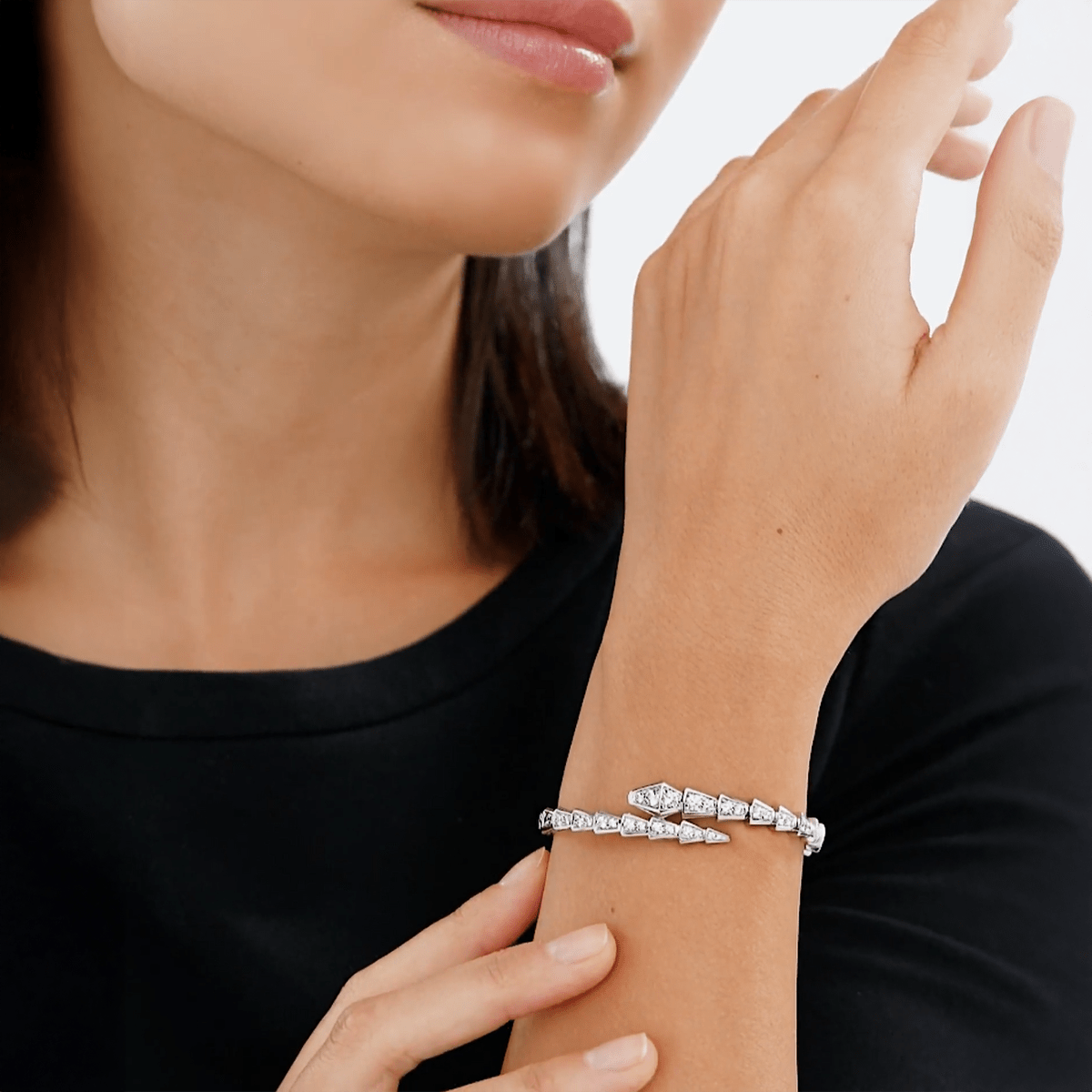 BG880W B.Tiff Pavé Temptation Bangle Bracelet - PBNJ FASHIONS