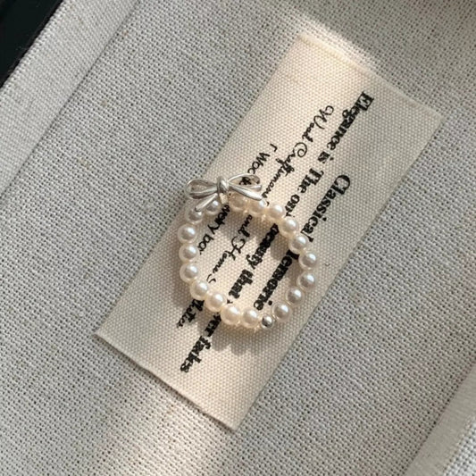 Bow Pearl Beaded Ring - PBNJ FASHIONS