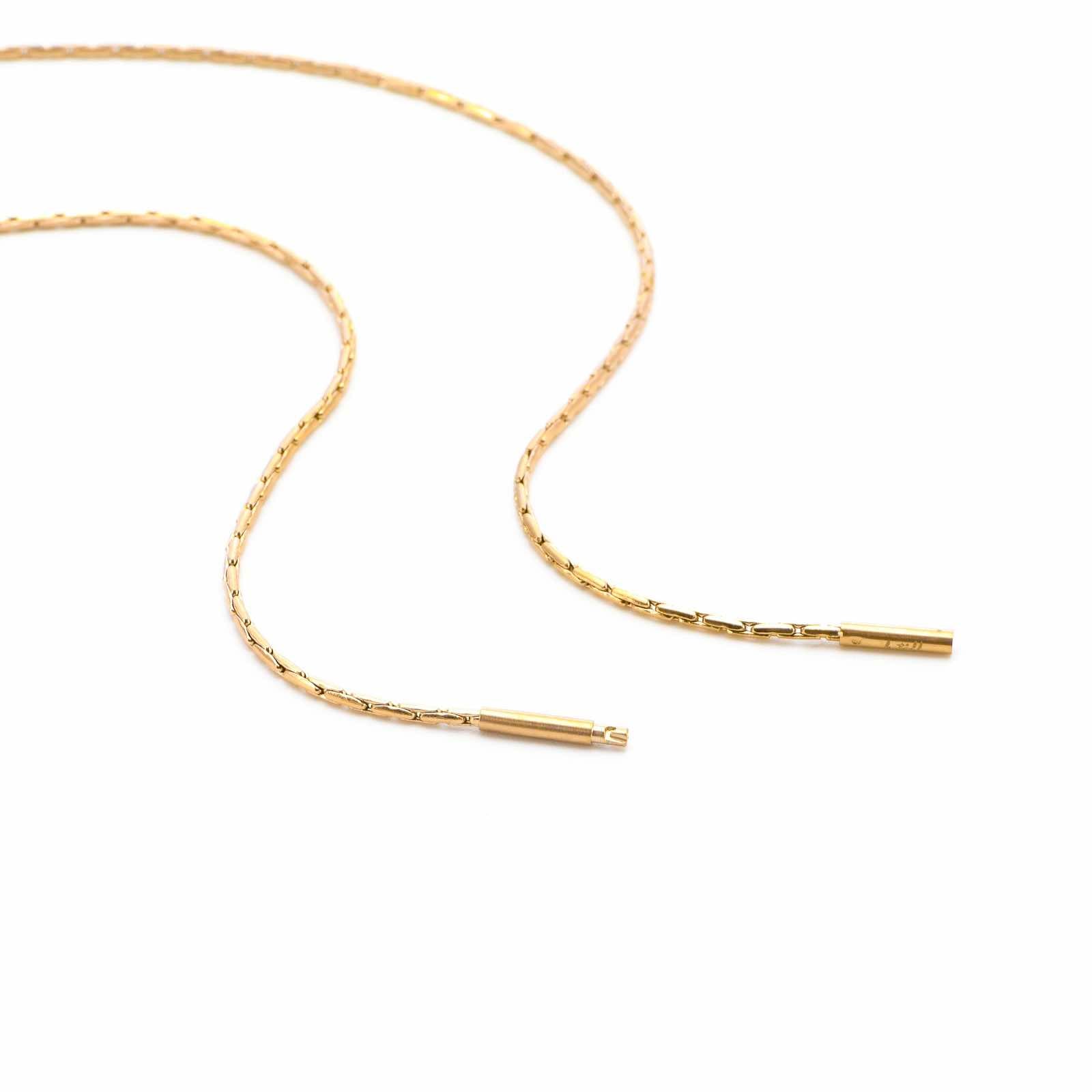 C031G B.Tiff Diamond Cut Gold Chain Necklace - PBNJ FASHIONS