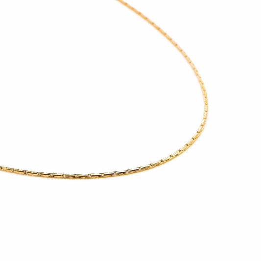 C031G B.Tiff Diamond Cut Gold Chain Necklace - PBNJ FASHIONS