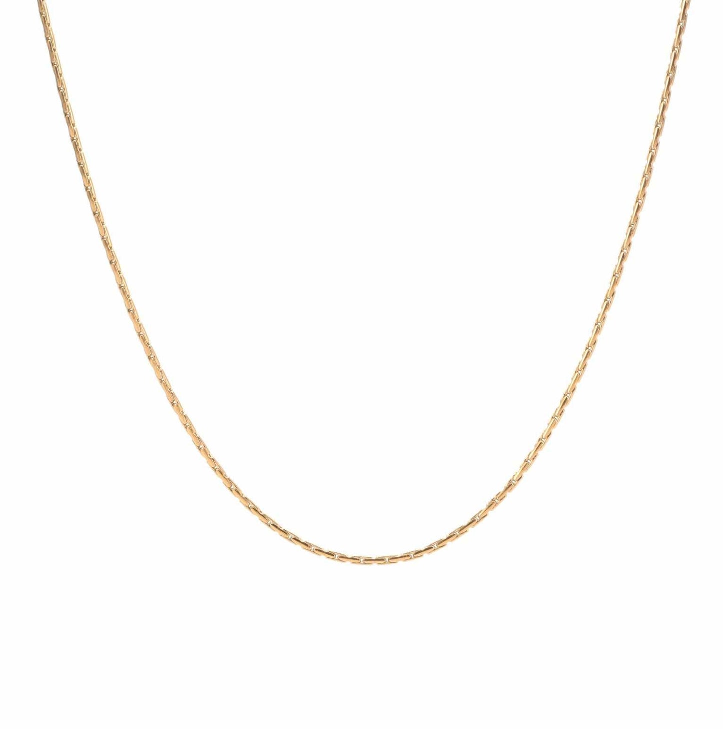 C031G B.Tiff Diamond Cut Gold Chain Necklace - PBNJ FASHIONS