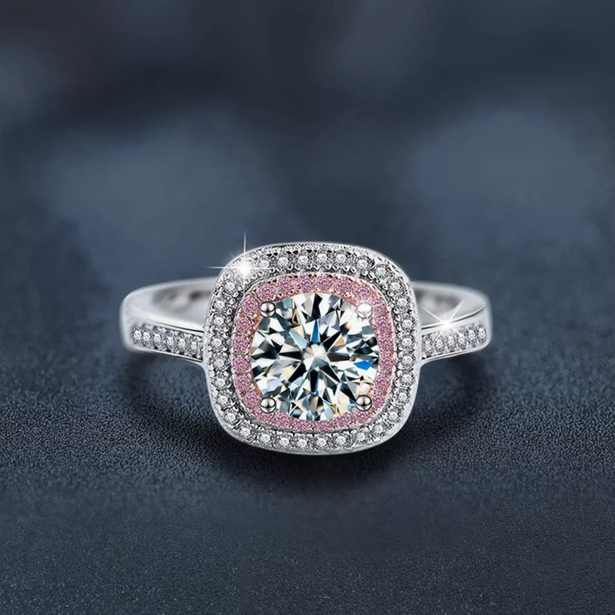1 Carat Moissanite 925 Sterling Silver Ring - PBNJ FASHIONS