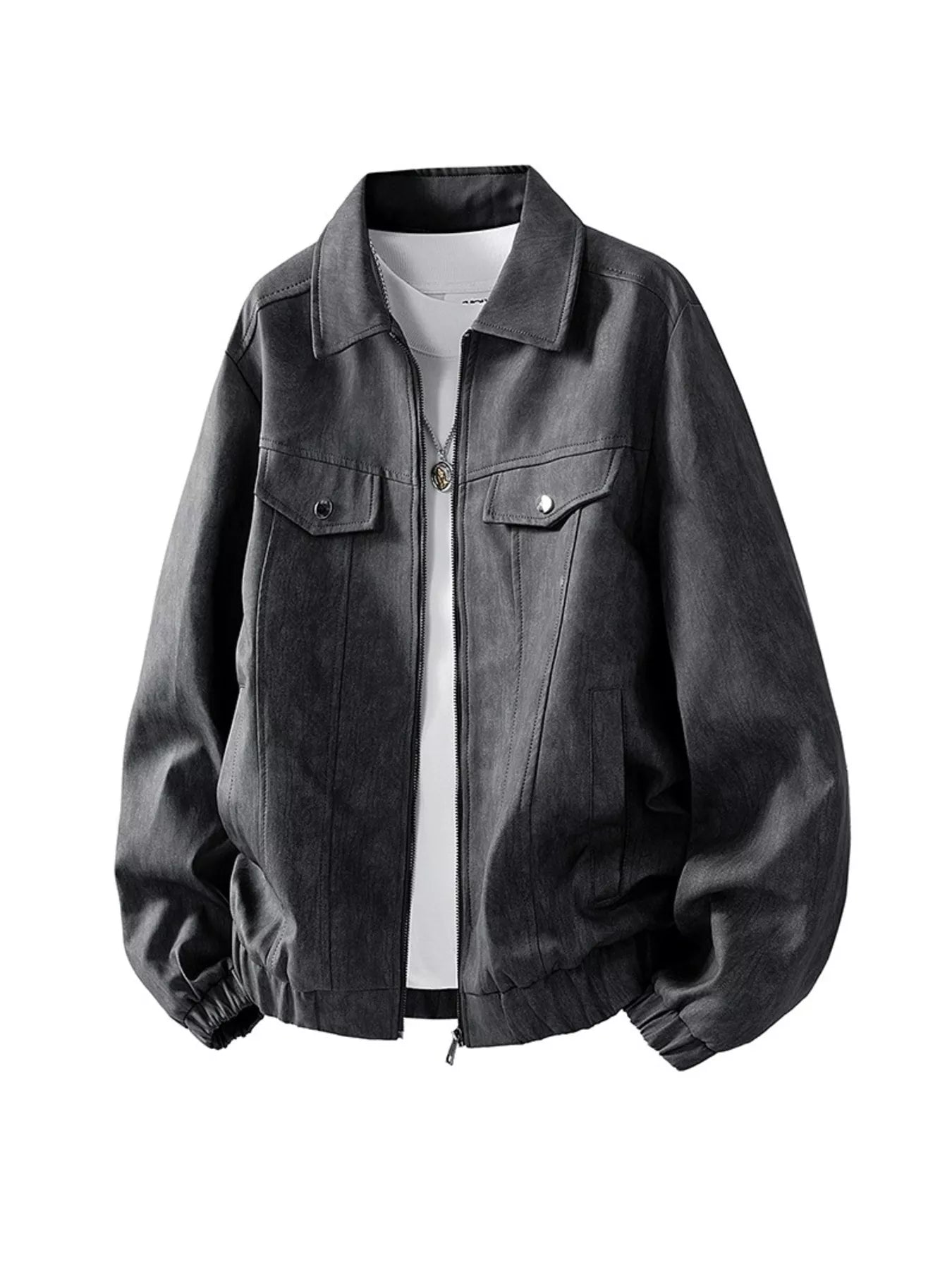 Men's Plus Size Casual Zip Up Jacket - PBNJ FASHIONS