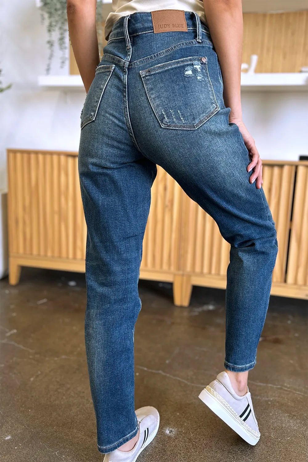 Judy Blue Full Size Tummy Control High Waist Slim Jeans - PBNJ FASHIONS