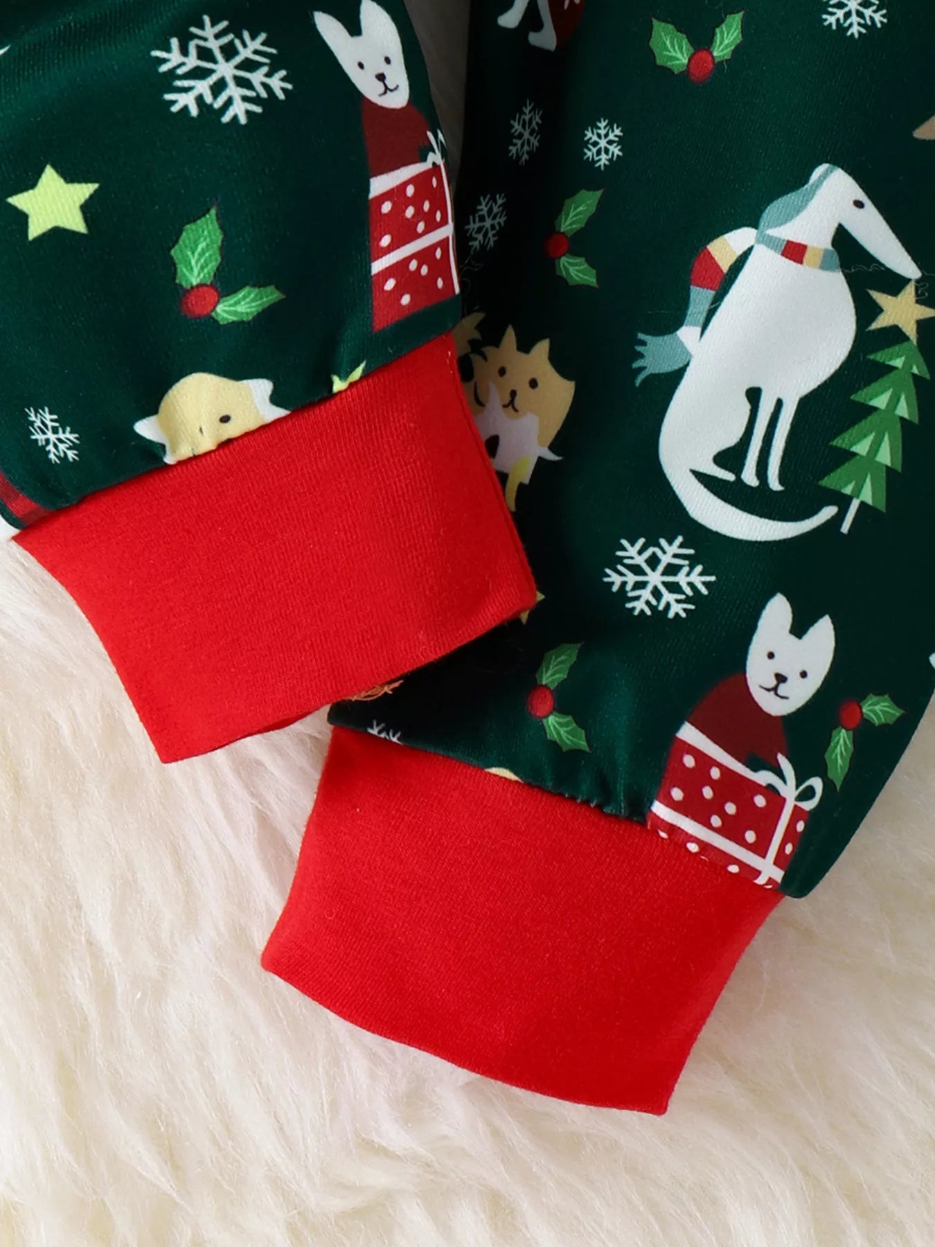 Children's Christmas Print Top and Pants Set - PBNJ FASHIONS
