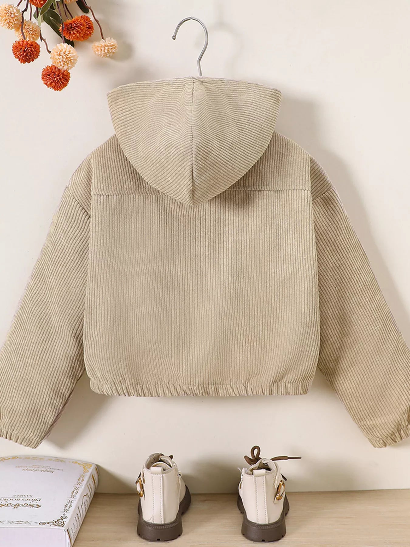 Children's Casual Corduroy Hooded Jacket - PBNJ FASHIONS