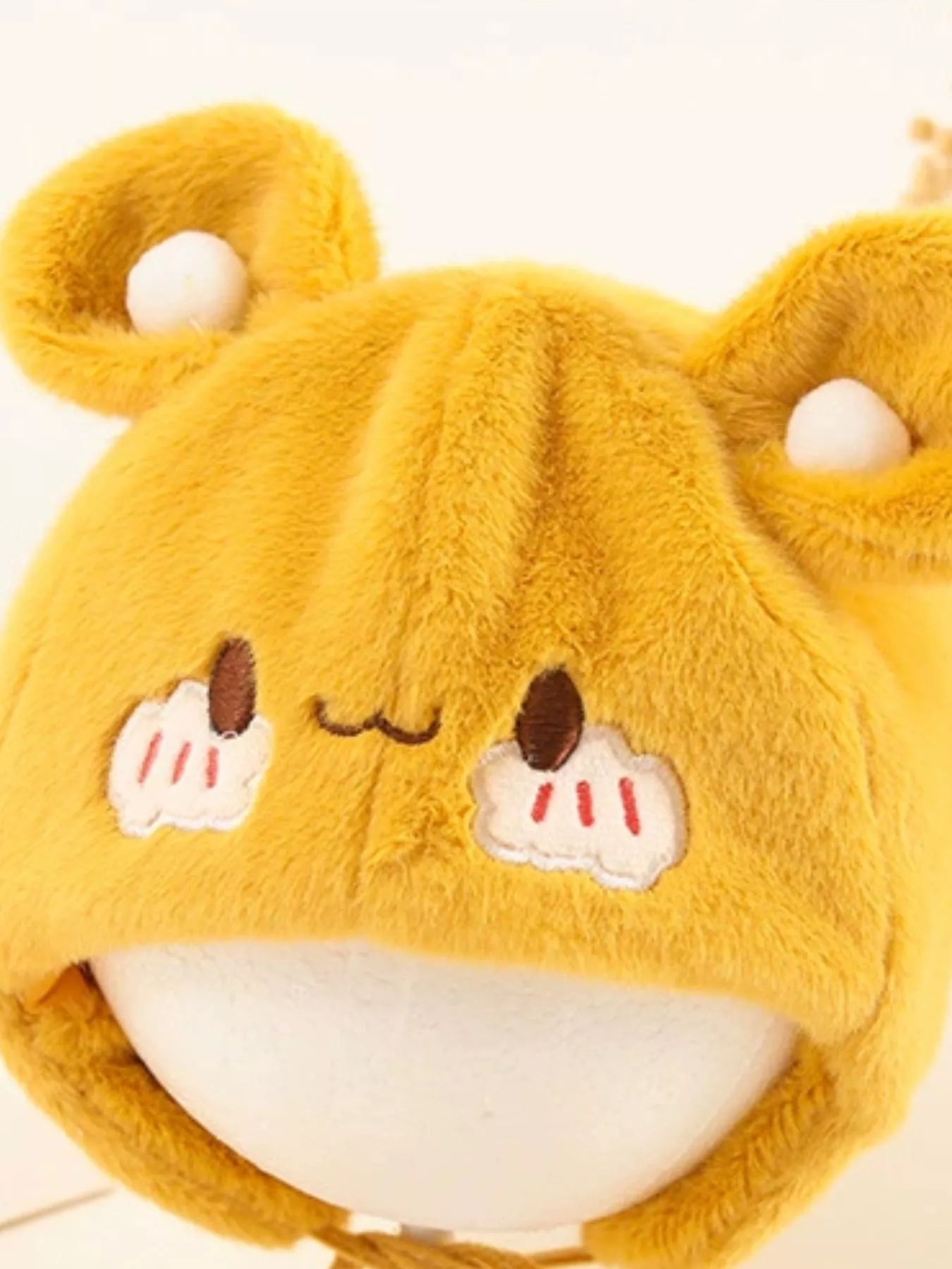 Children's Cute Bear Ear Plush Hat - PBNJ FASHIONS