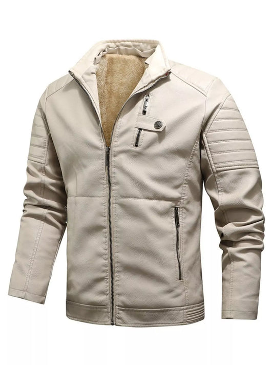 Men's Plus Size Zip Up Fleece Lined Jacket - PBNJ FASHIONS