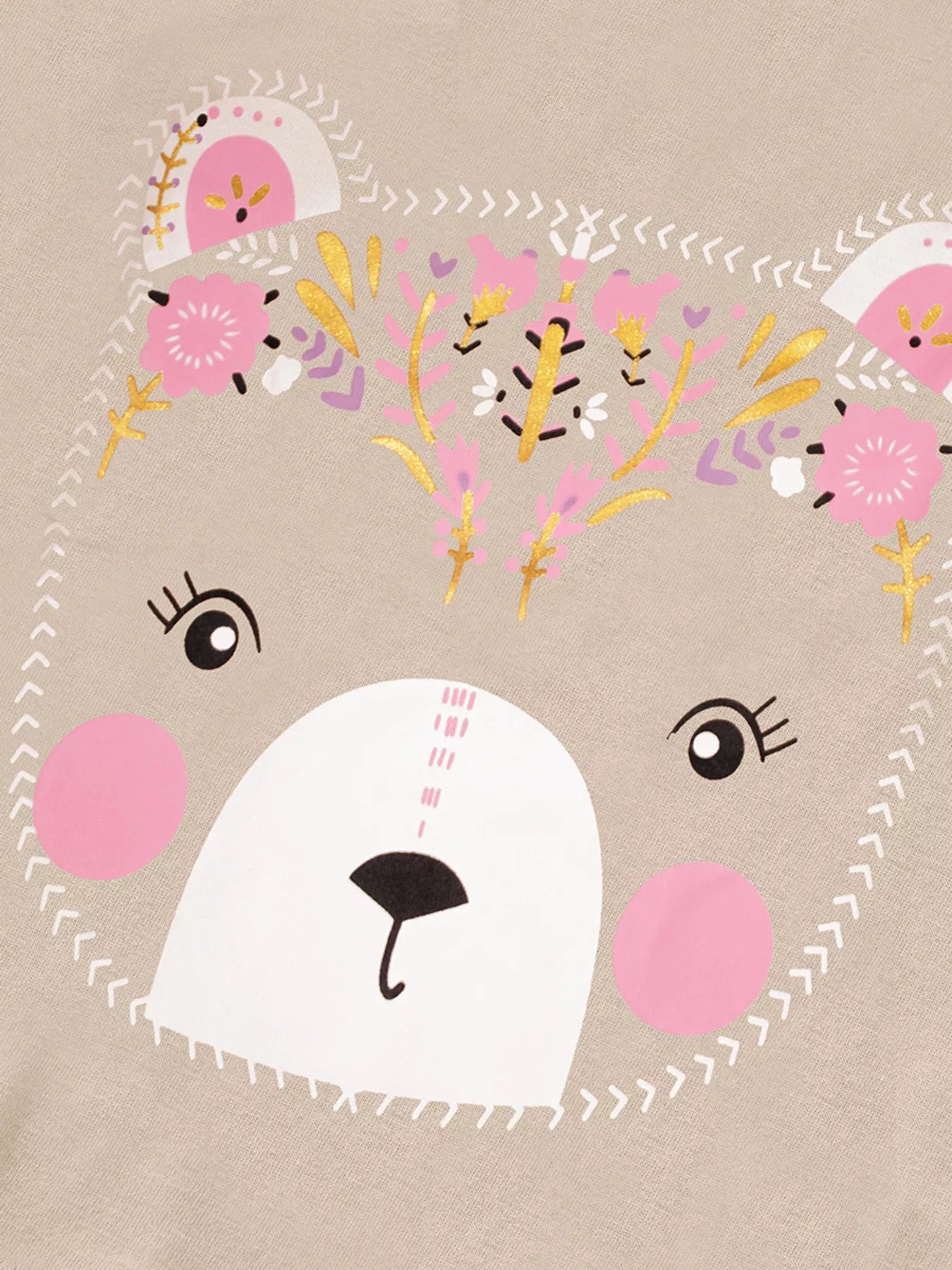 Children's Bear Graphic Long Sleeve T-Shirt - PBNJ FASHIONS