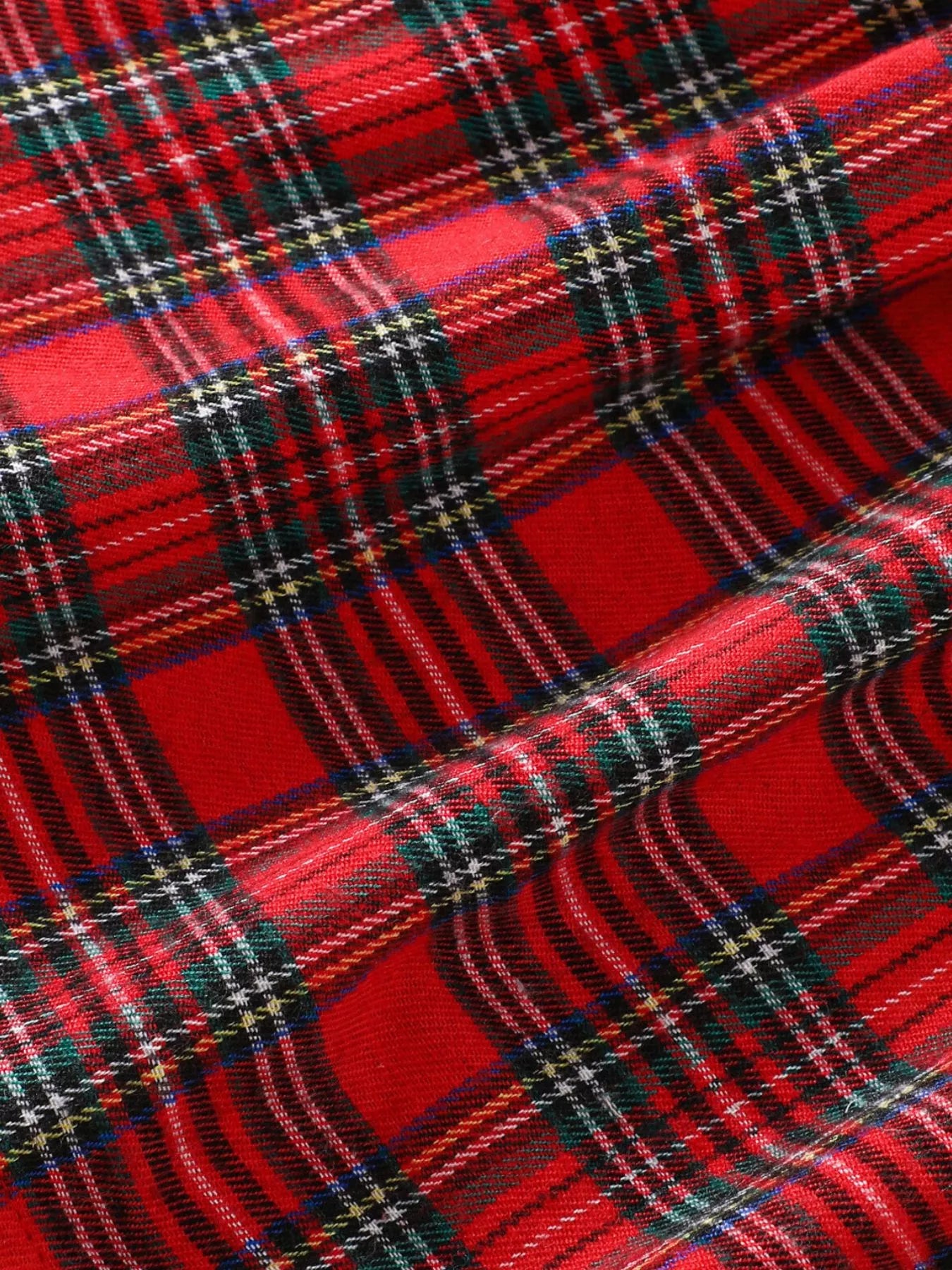Children's Christmas Plaid Embroidered Smocked Dress - PBNJ FASHIONS