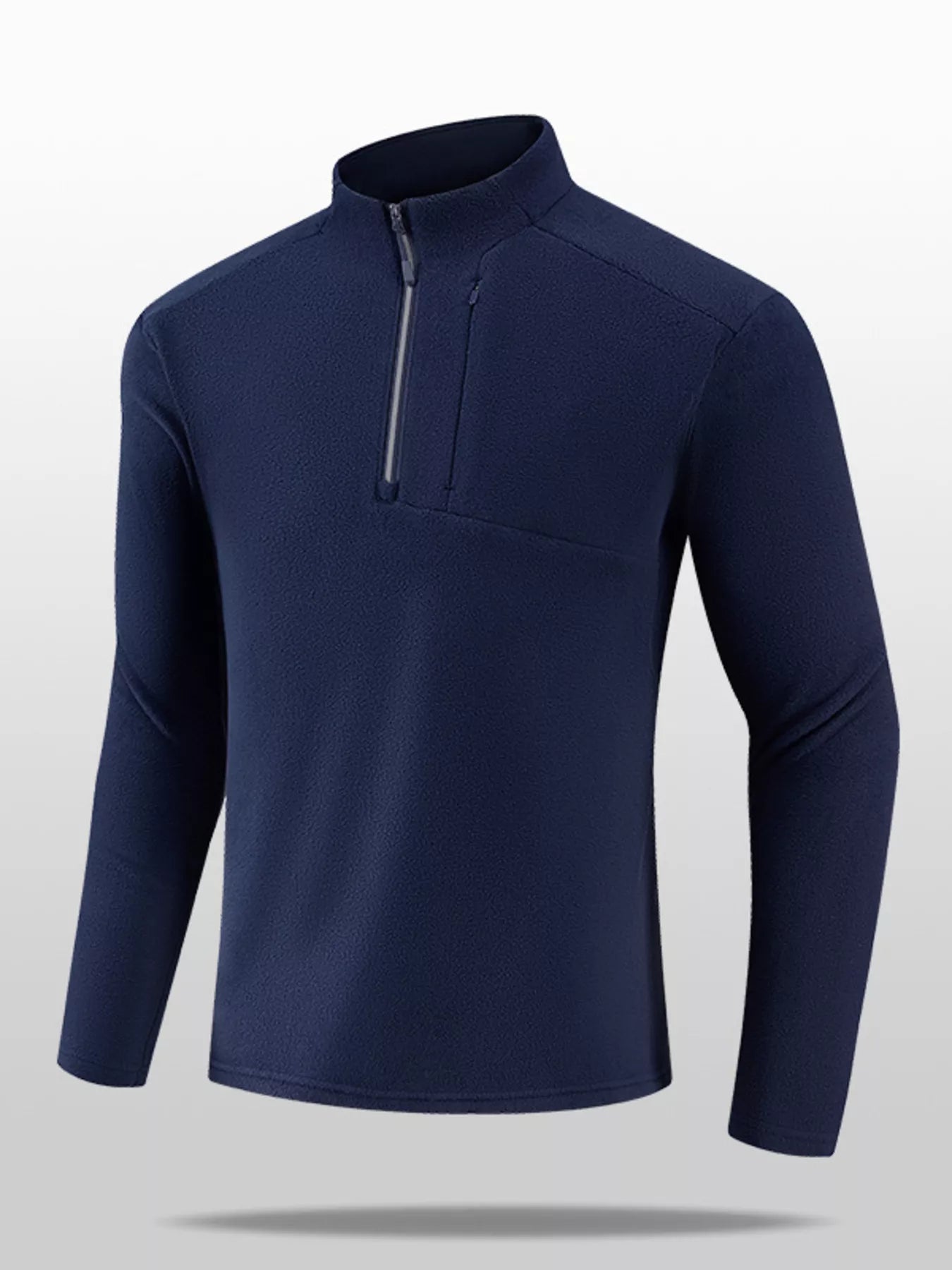 Men's Plus Size Quarter - Zip Fleece Sweatshirt - PBNJ FASHIONS