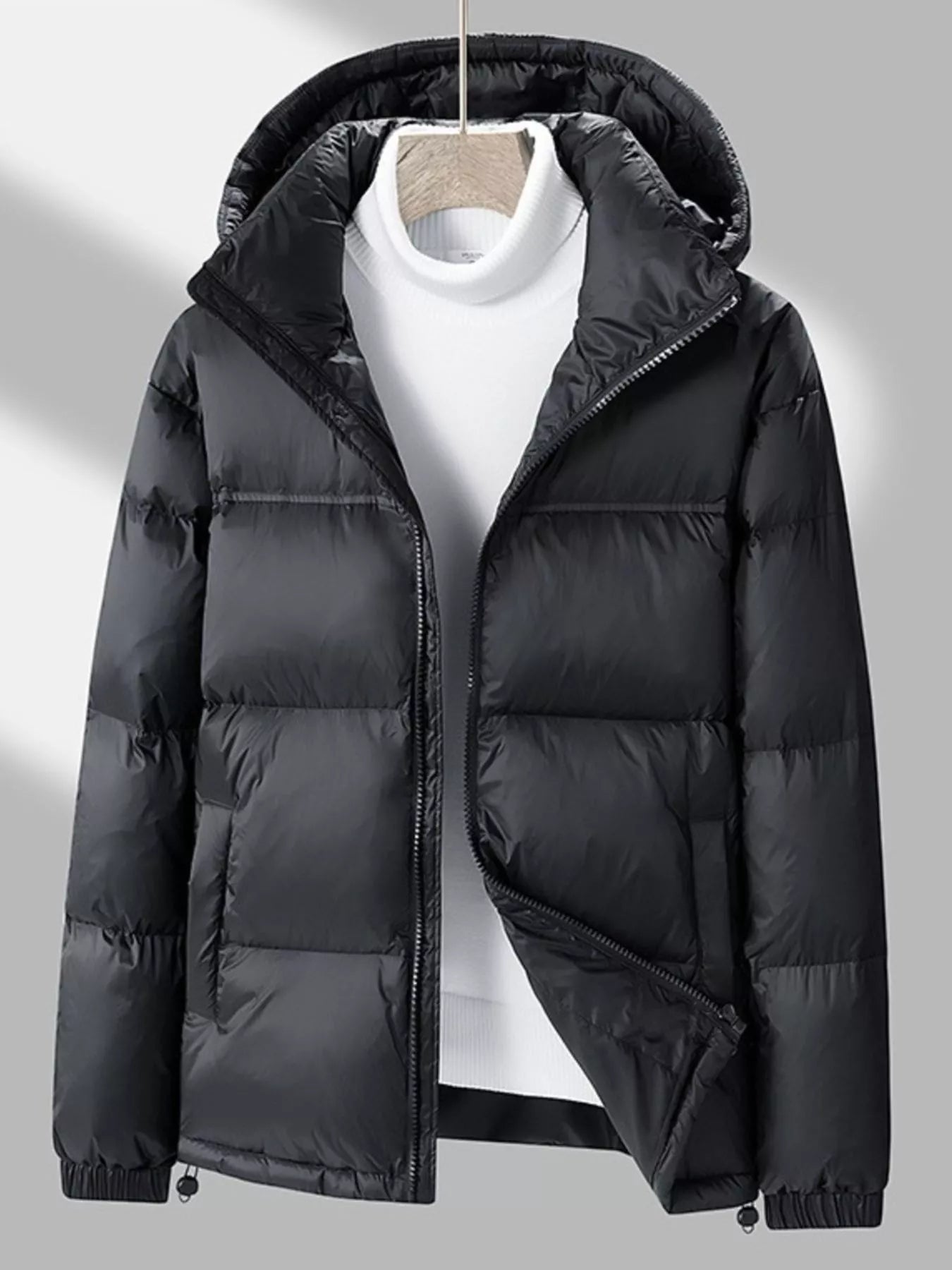 Men's Full Size Lightweight Hooded Puffer Jacket Plus Size - PBNJ FASHIONS