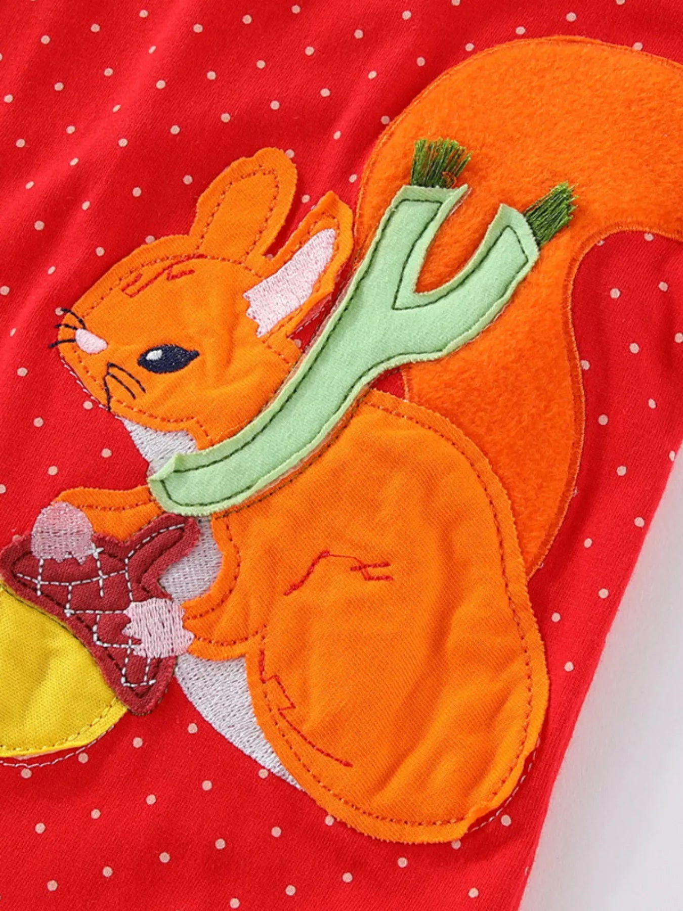 Children's Animal Applique Long Sleeve Dress - PBNJ FASHIONS