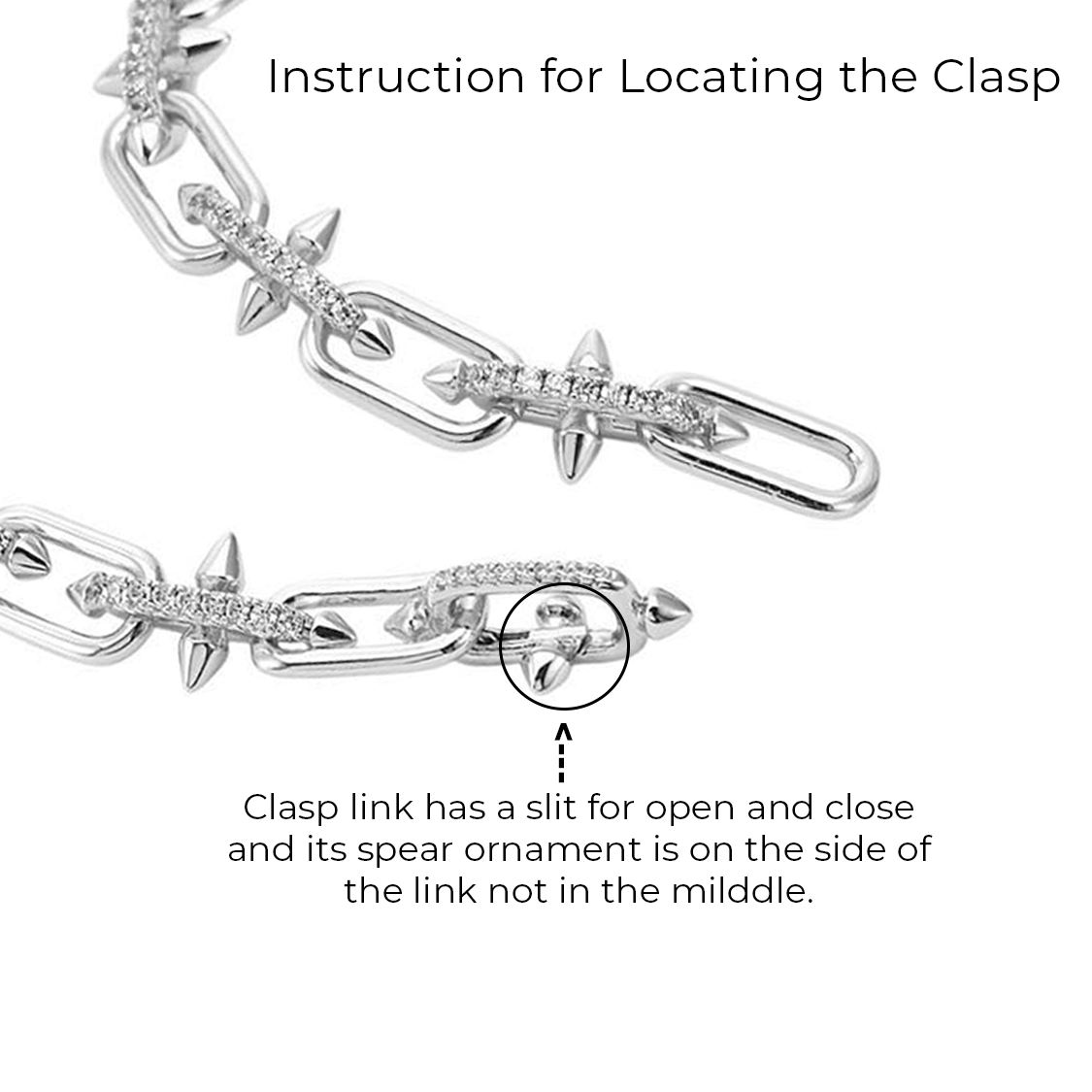 C515W B.Tiff Talon Chain Necklace - PBNJ FASHIONS